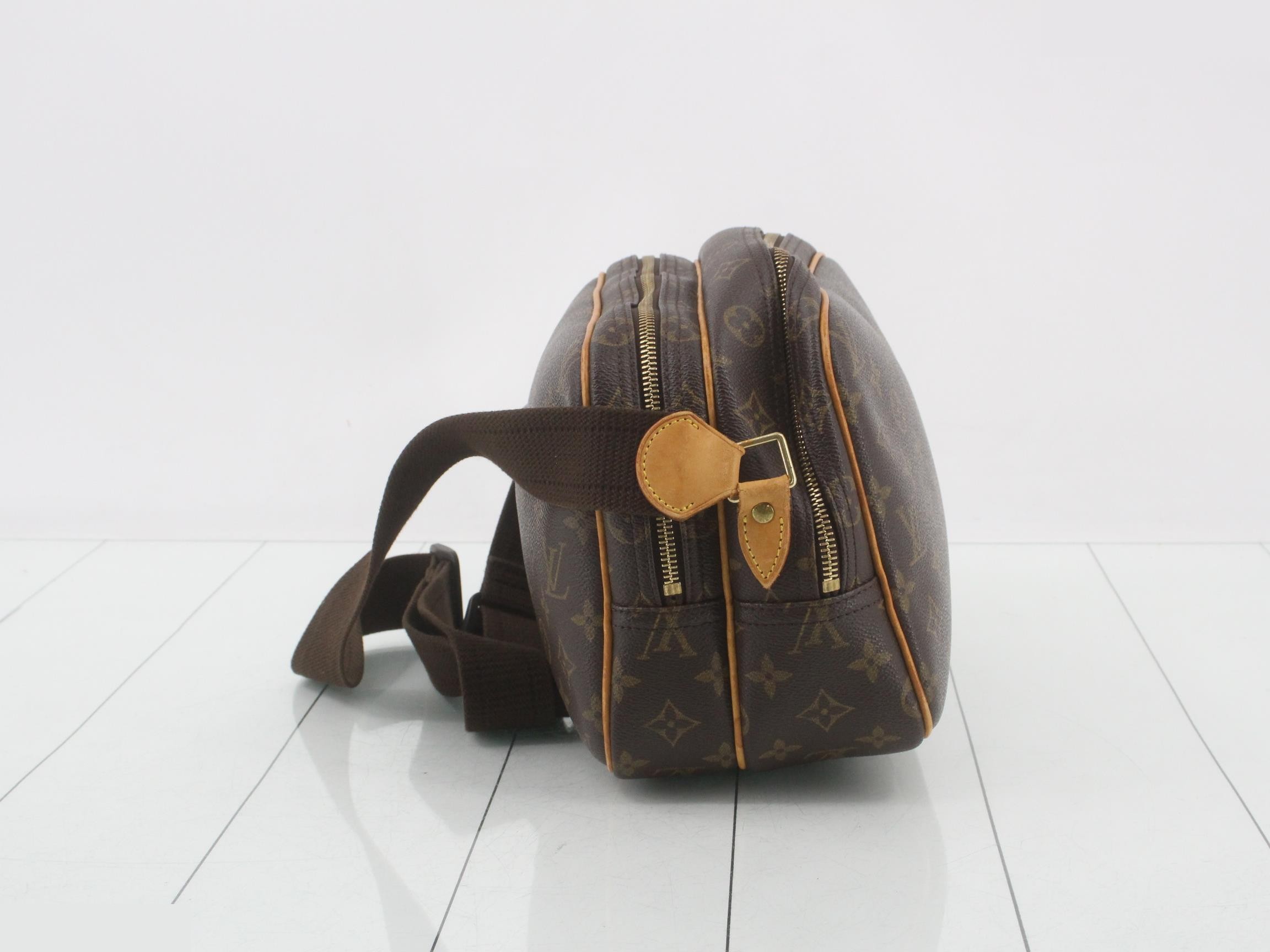 M45254 Reporter PM Shoulder Bag, Monogram, Brown — view 3