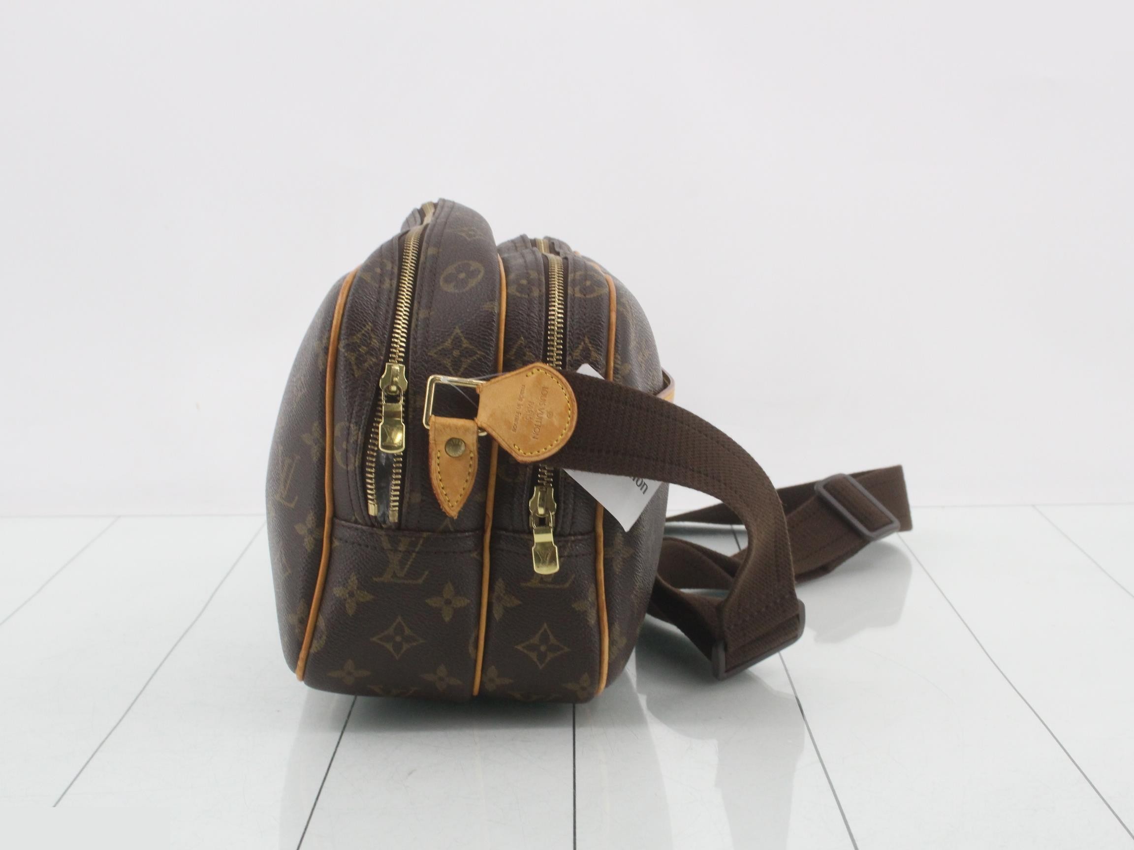 M45254 Reporter PM Shoulder Bag, Monogram, Brown — view 4