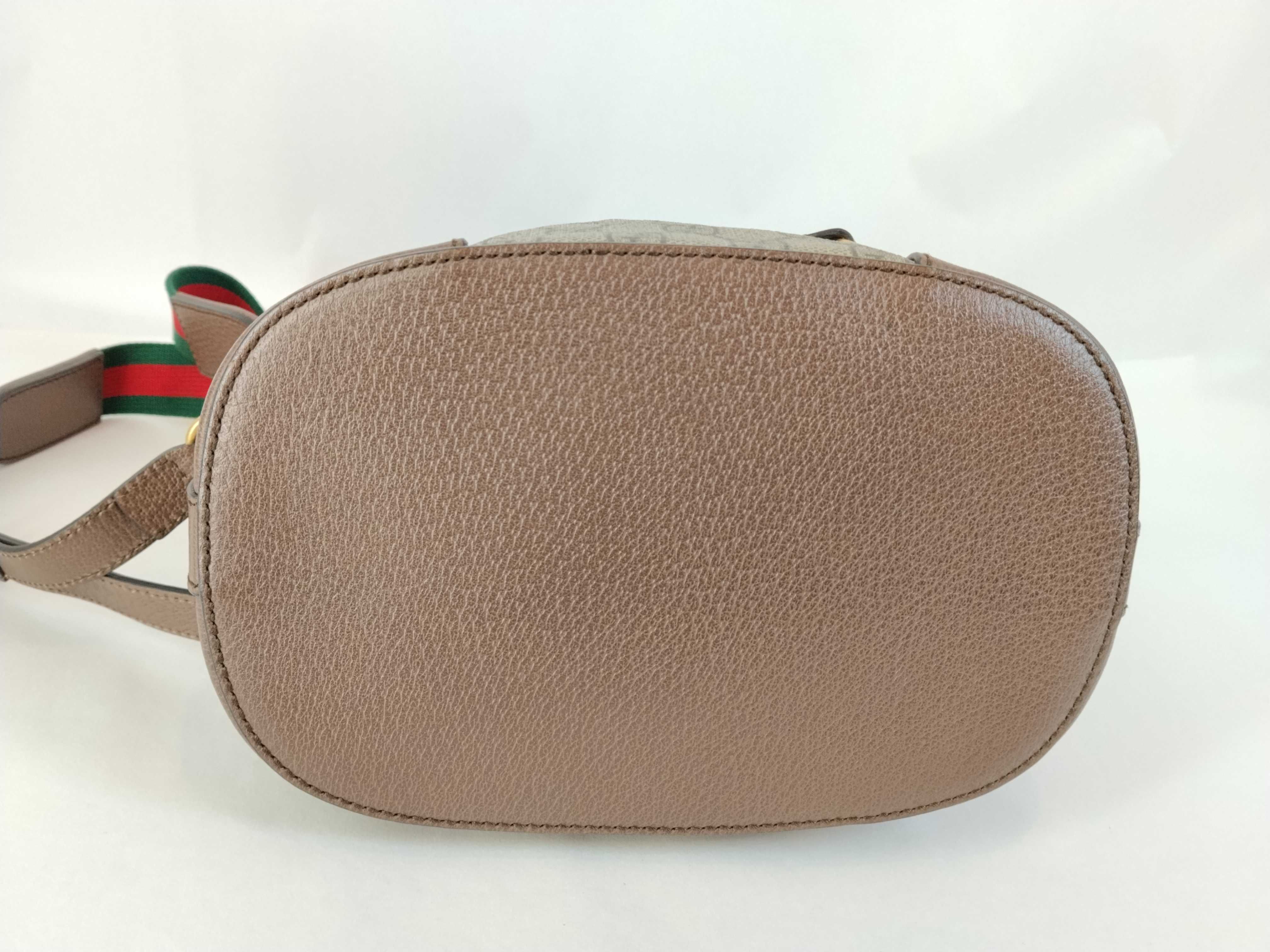 GG Supreme ID-GG Canvas Tiger Beige 23cm Bucket Bag GHW Shoulder Bag — view 11