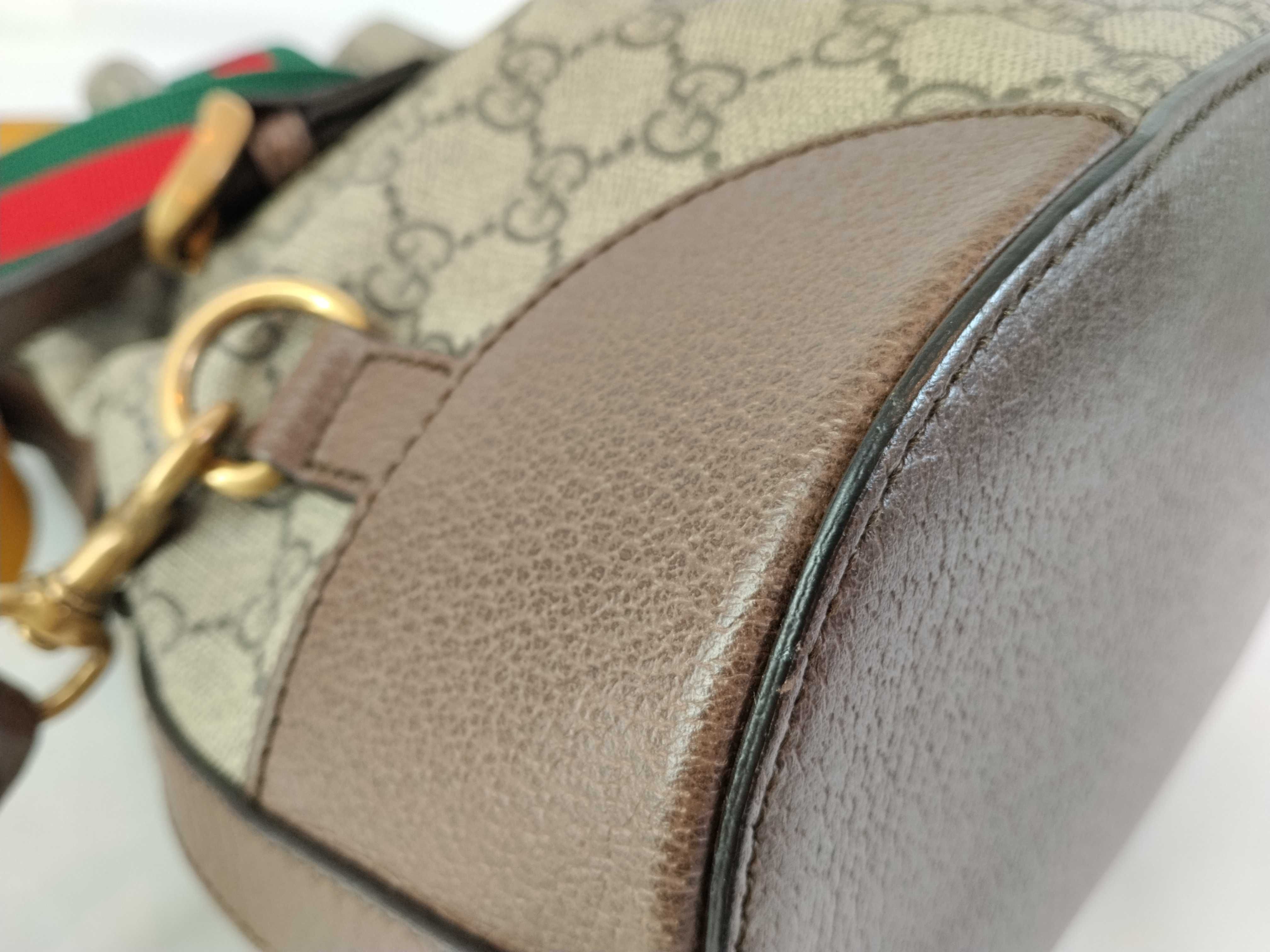 GG Supreme ID-GG Canvas Tiger Beige 23cm Bucket Bag GHW Shoulder Bag — view 10