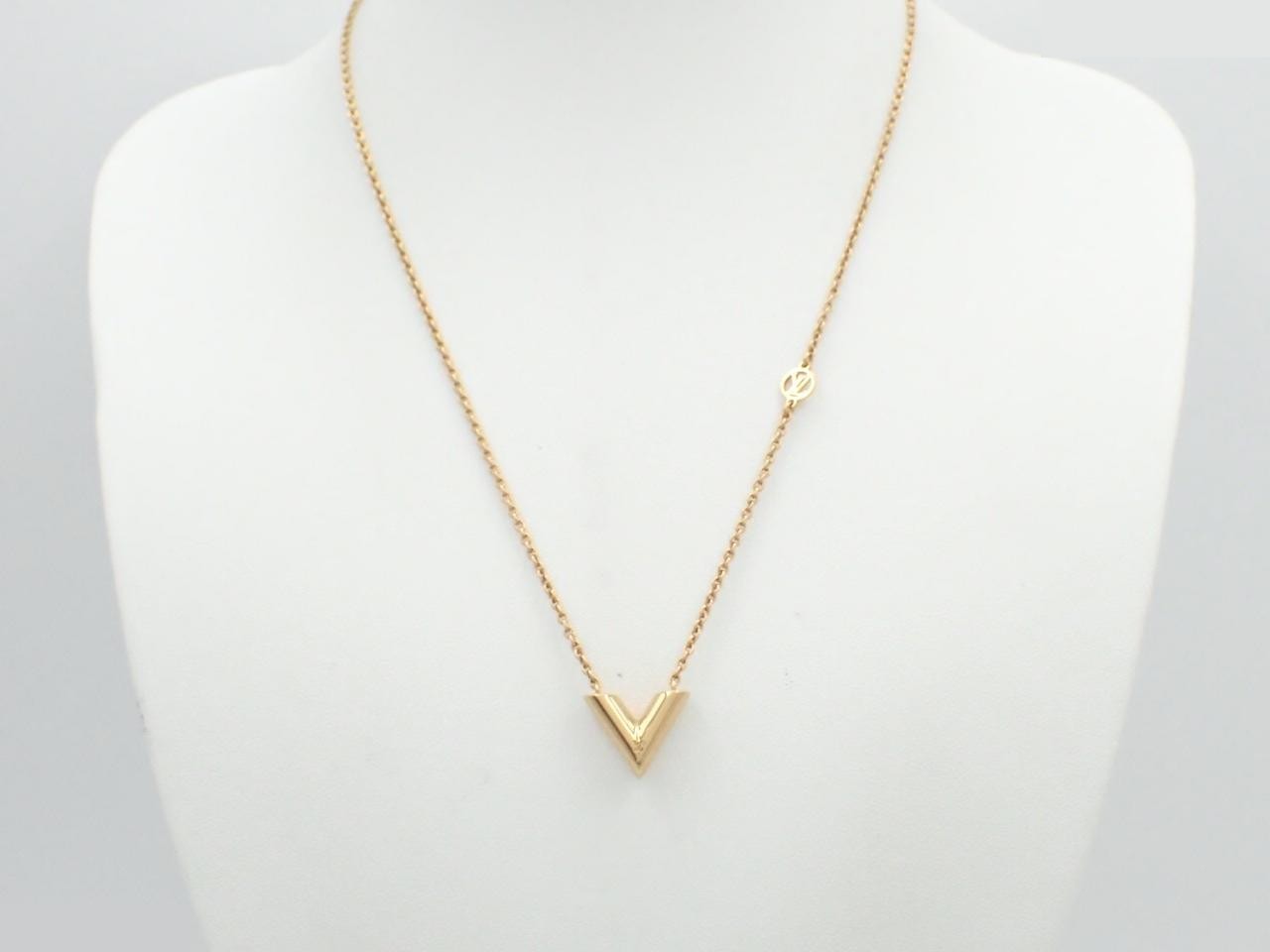 Necklace, Essential V, Gold, Chain approx. 44cm — view 3