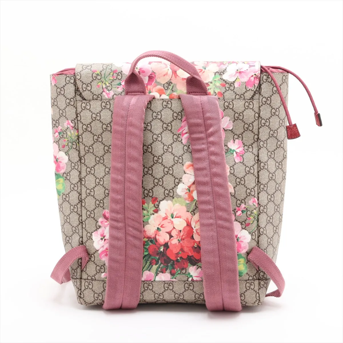 GG Blooms 405019 PVC x Leather Backpack/Rucksack Beige x Pink — view 2