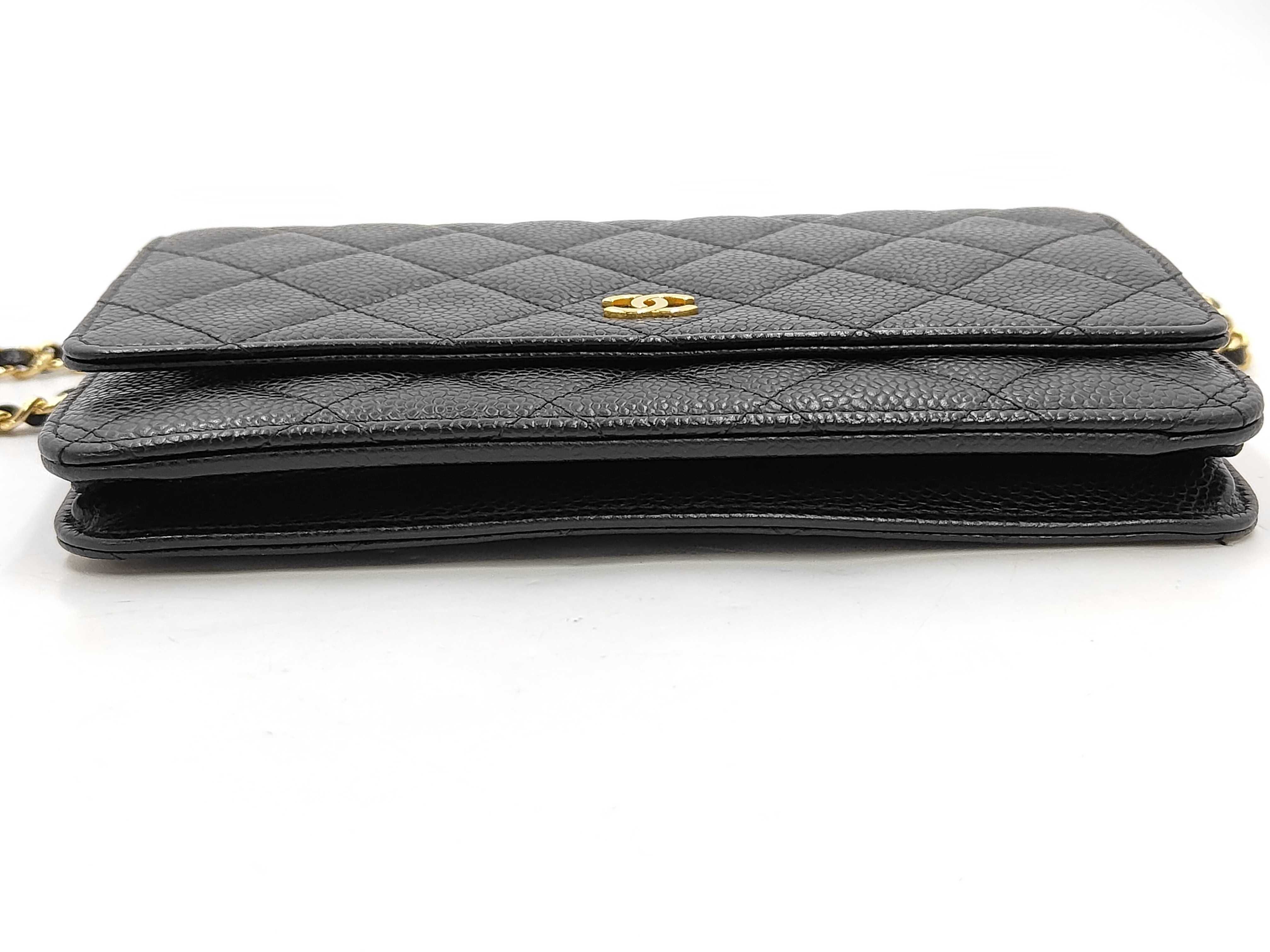 WOC Chain Bag, Black with Gold Hardware, Shoulder Bag — view 6