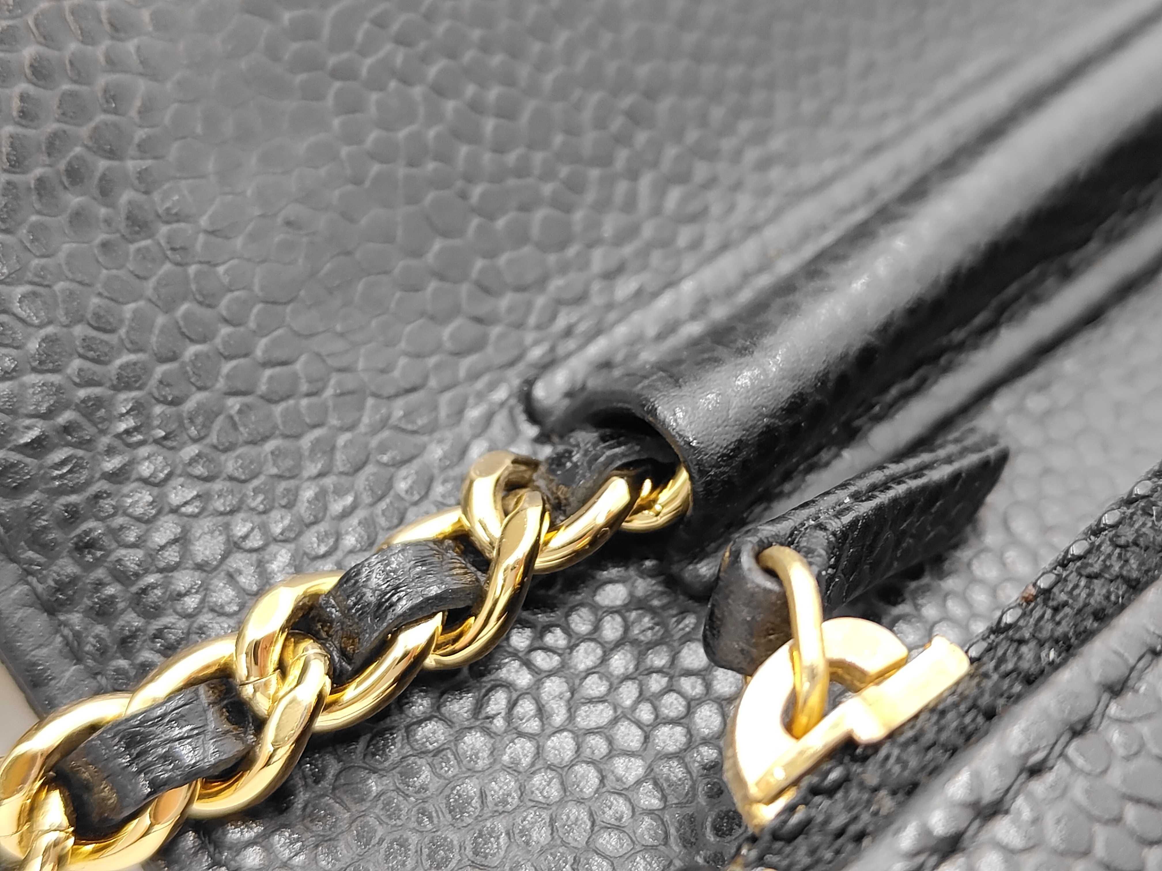 WOC Chain Bag, Black with Gold Hardware, Shoulder Bag — view 8
