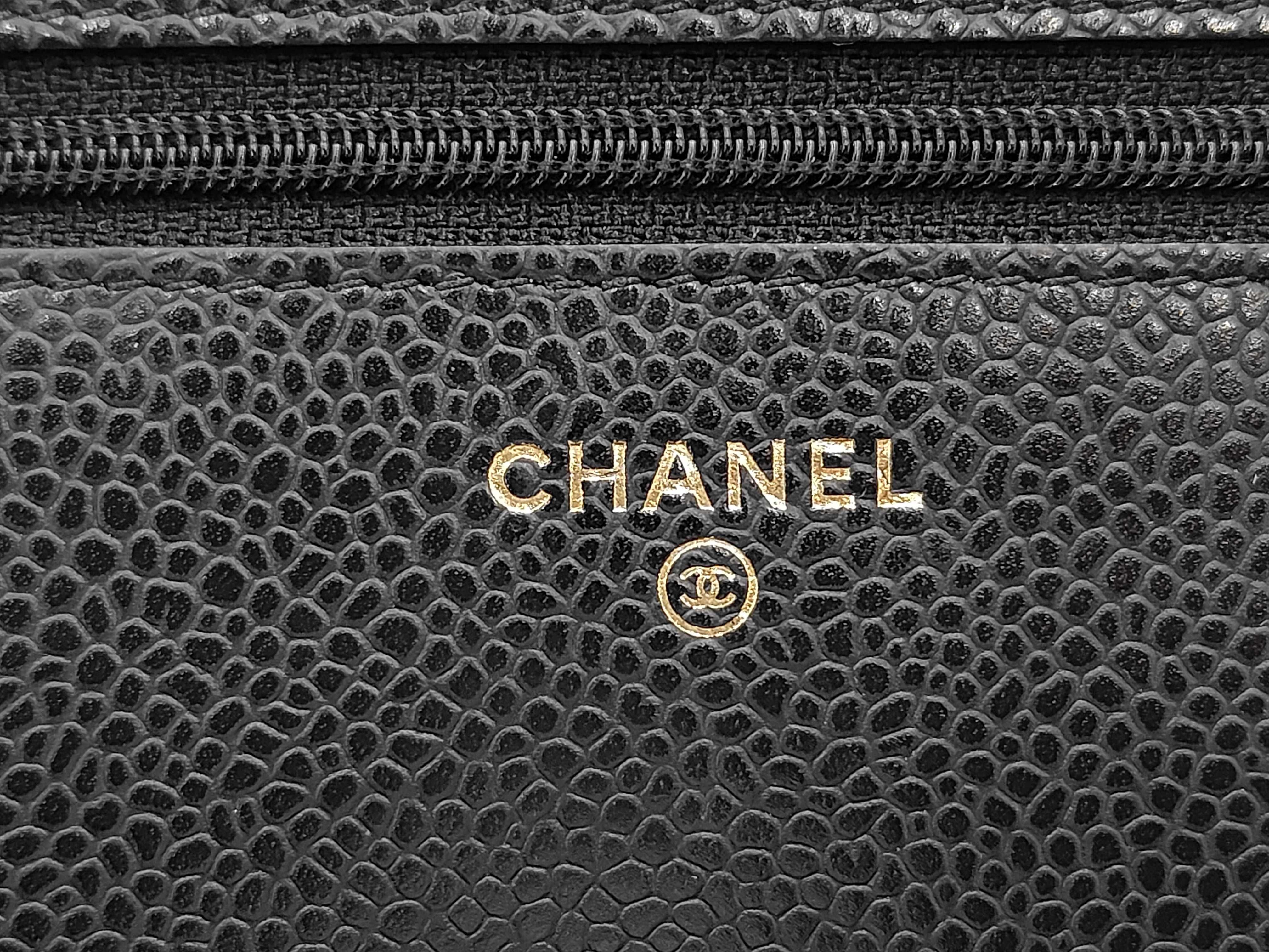 WOC Chain Bag, Black with Gold Hardware, Shoulder Bag — view 9