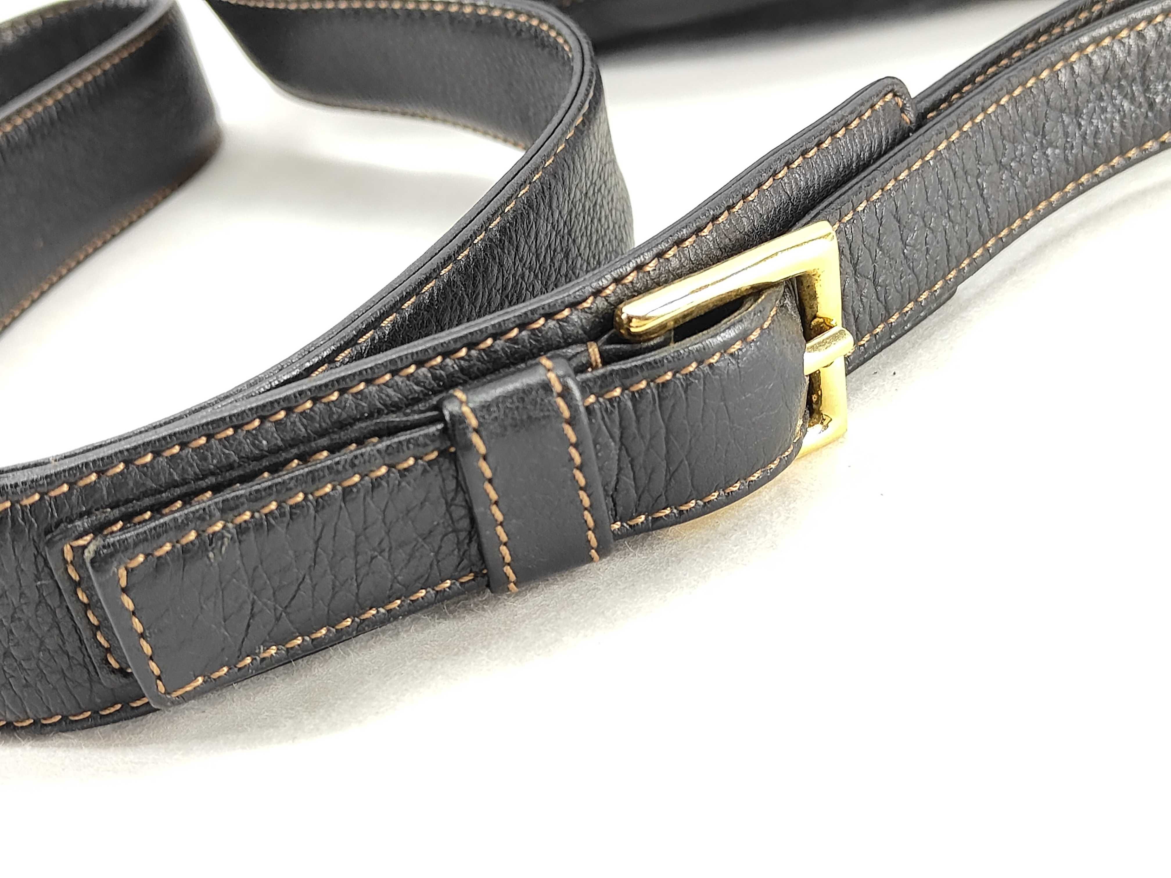 shoulder bag, leather, black, Anagram design. — view 4