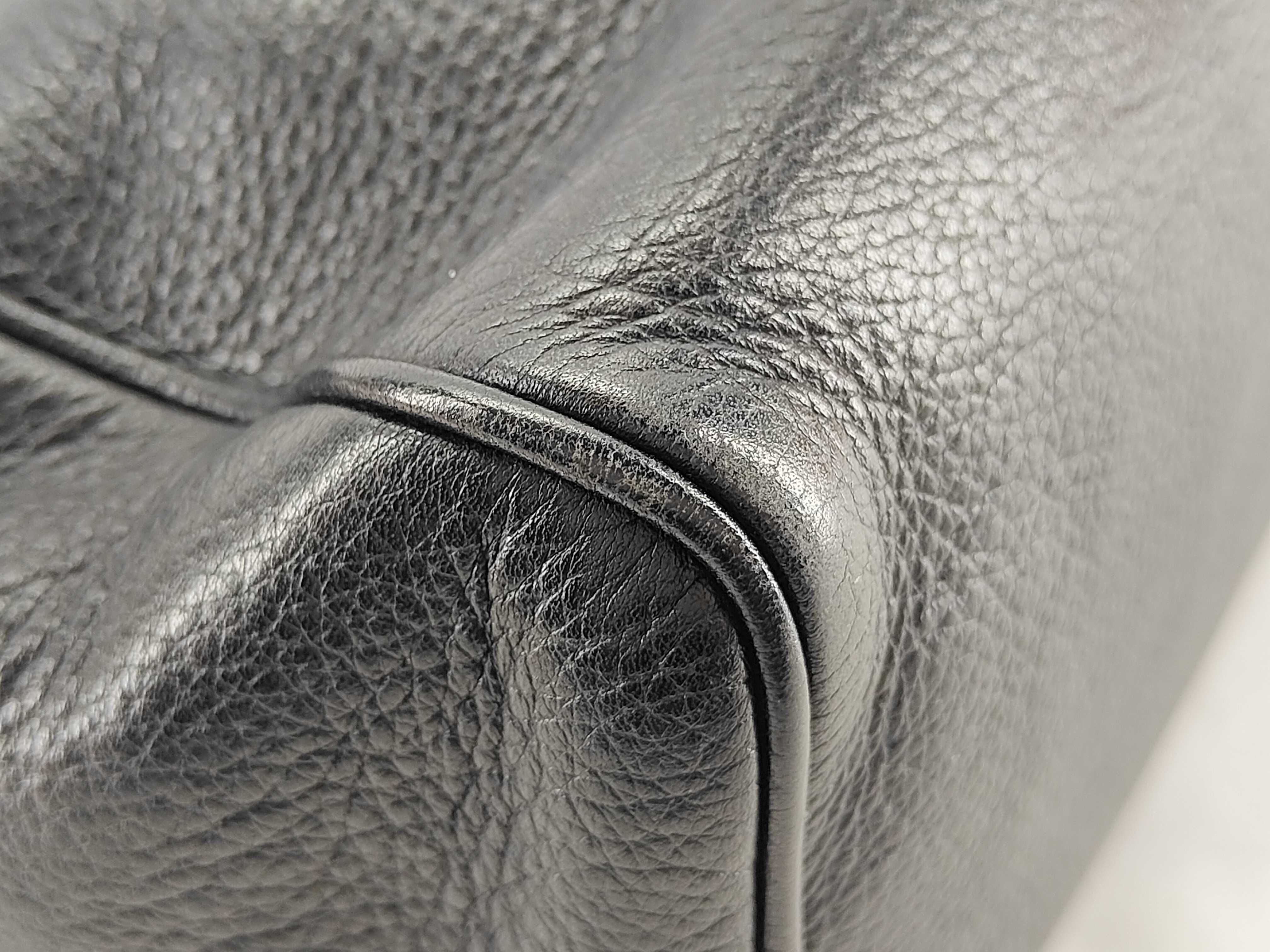 shoulder bag, leather, black, Anagram design. — view 7