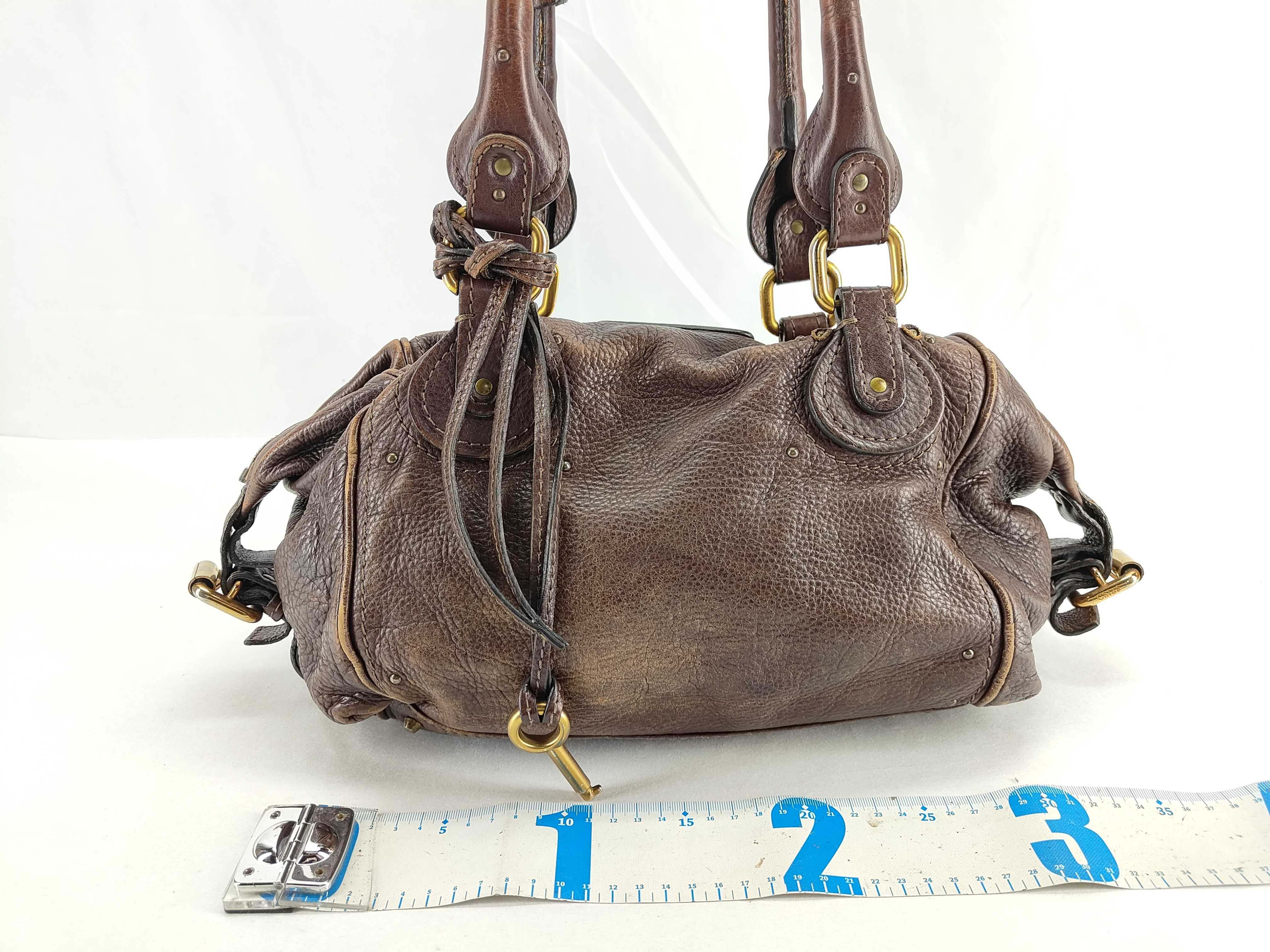 Paddington Leather Handbag, Brown — view 2