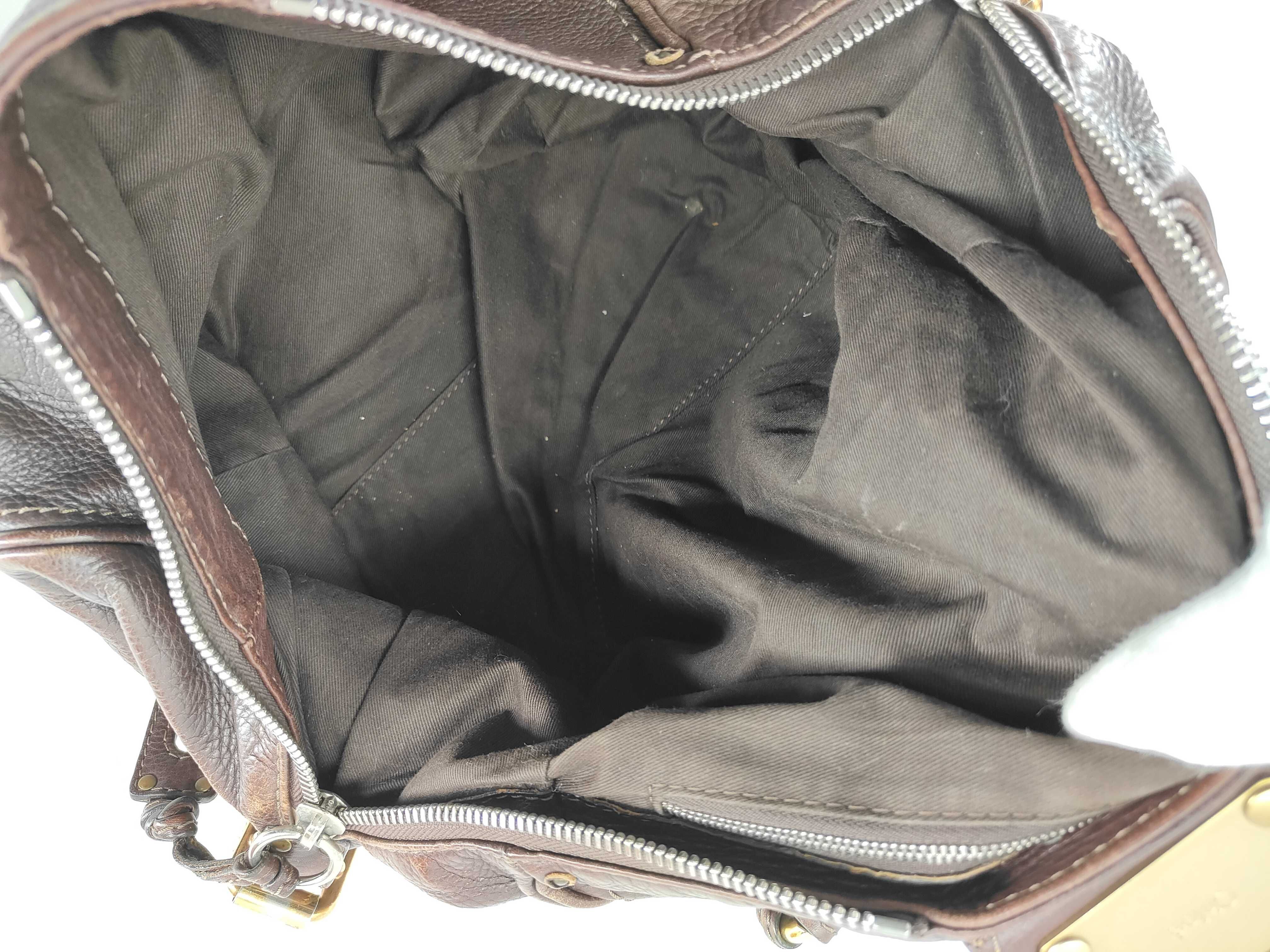 Paddington Leather Handbag, Brown — view 12
