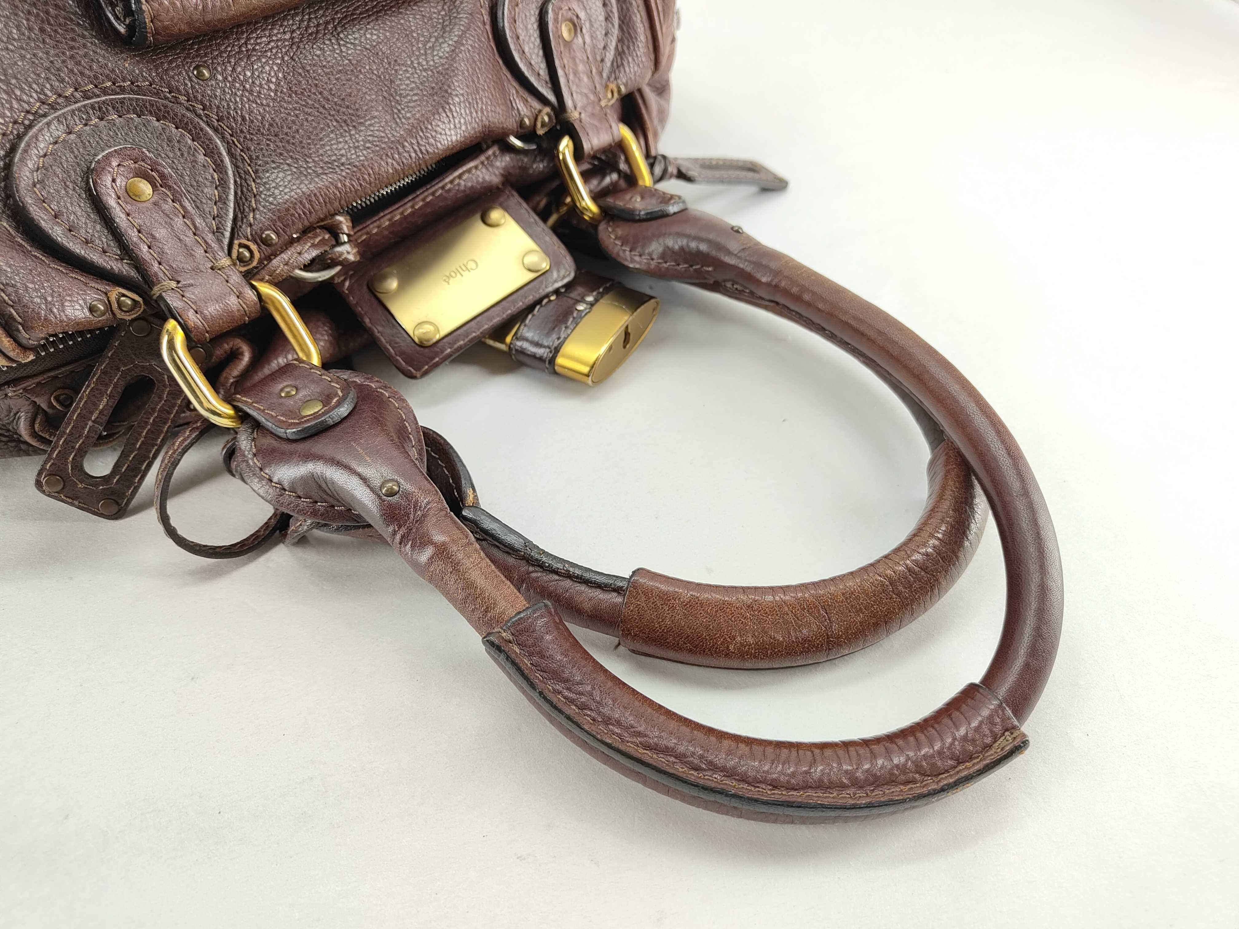 Paddington Leather Handbag, Brown — view 4