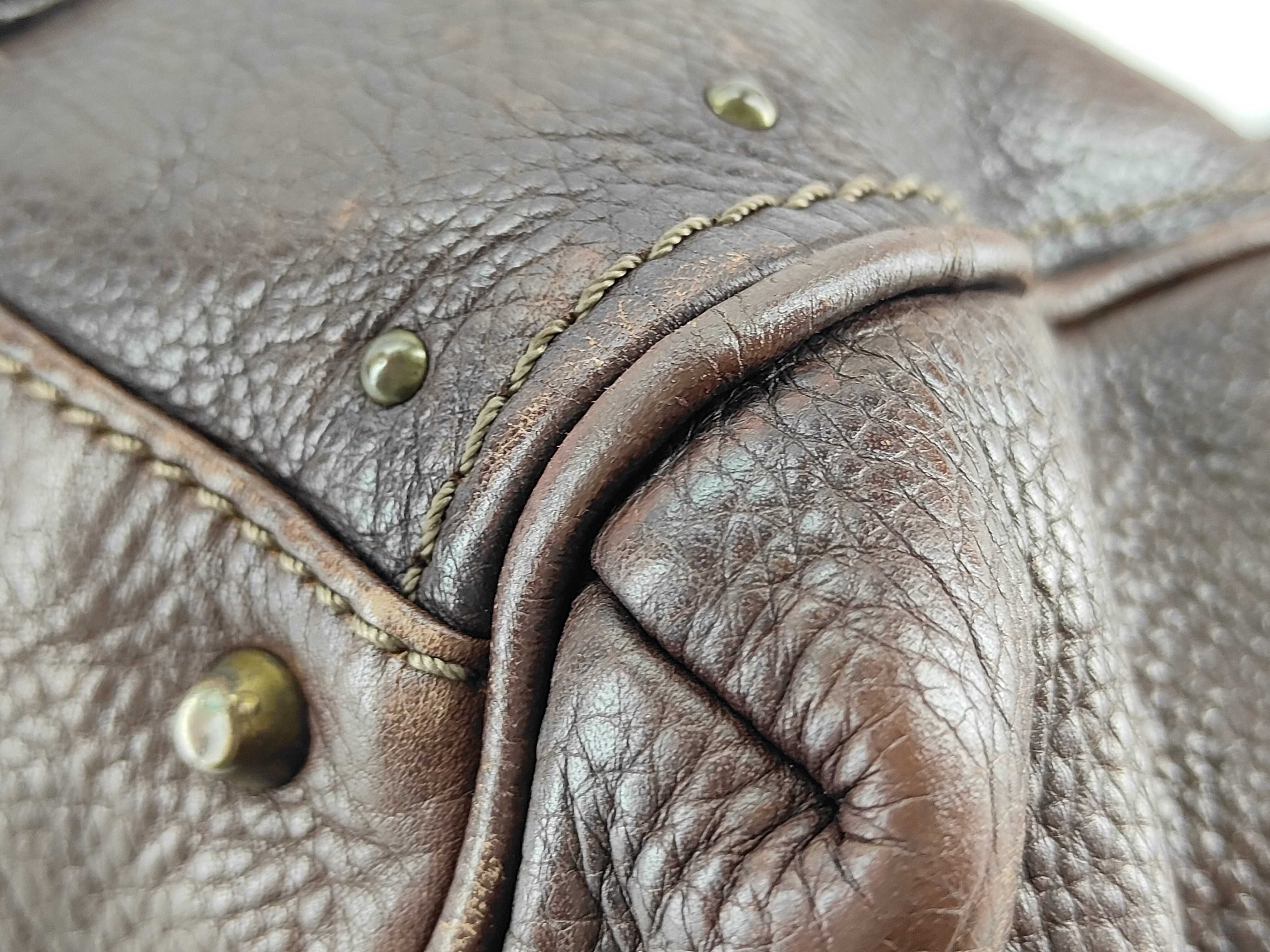 Paddington Leather Handbag, Brown — view 7