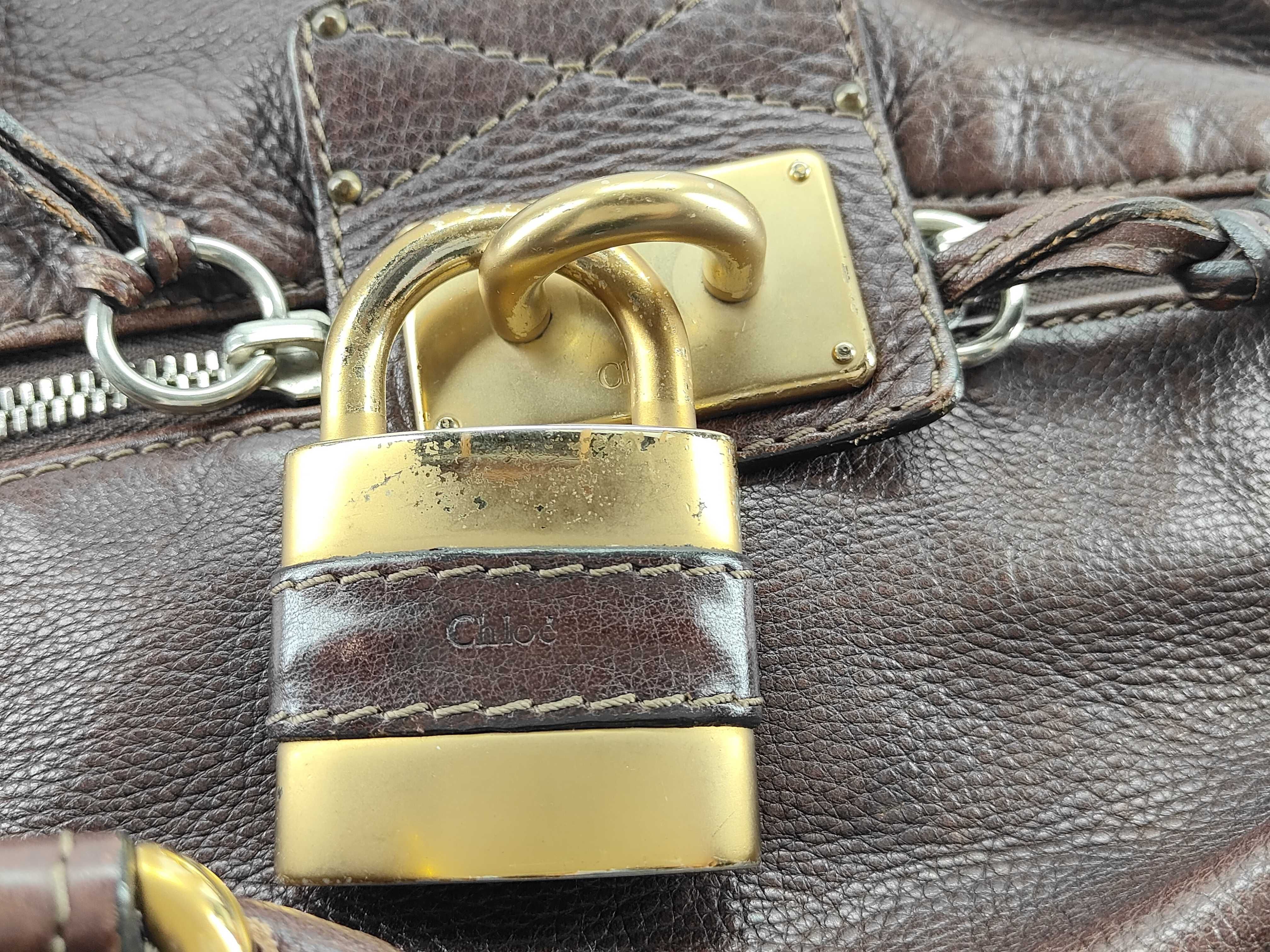 Paddington Leather Handbag, Brown — view 10