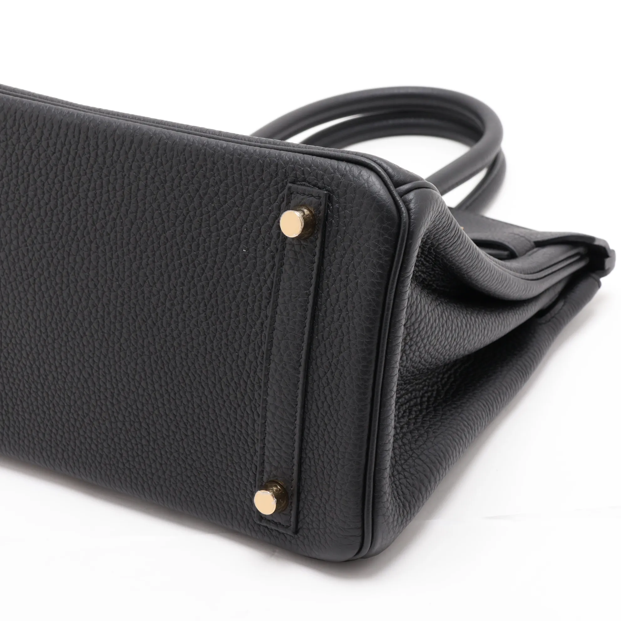 [Individually packaged] Hermes Birkin 30 Letournée Togo Black Gold Hardware Year: 2020 — view 3