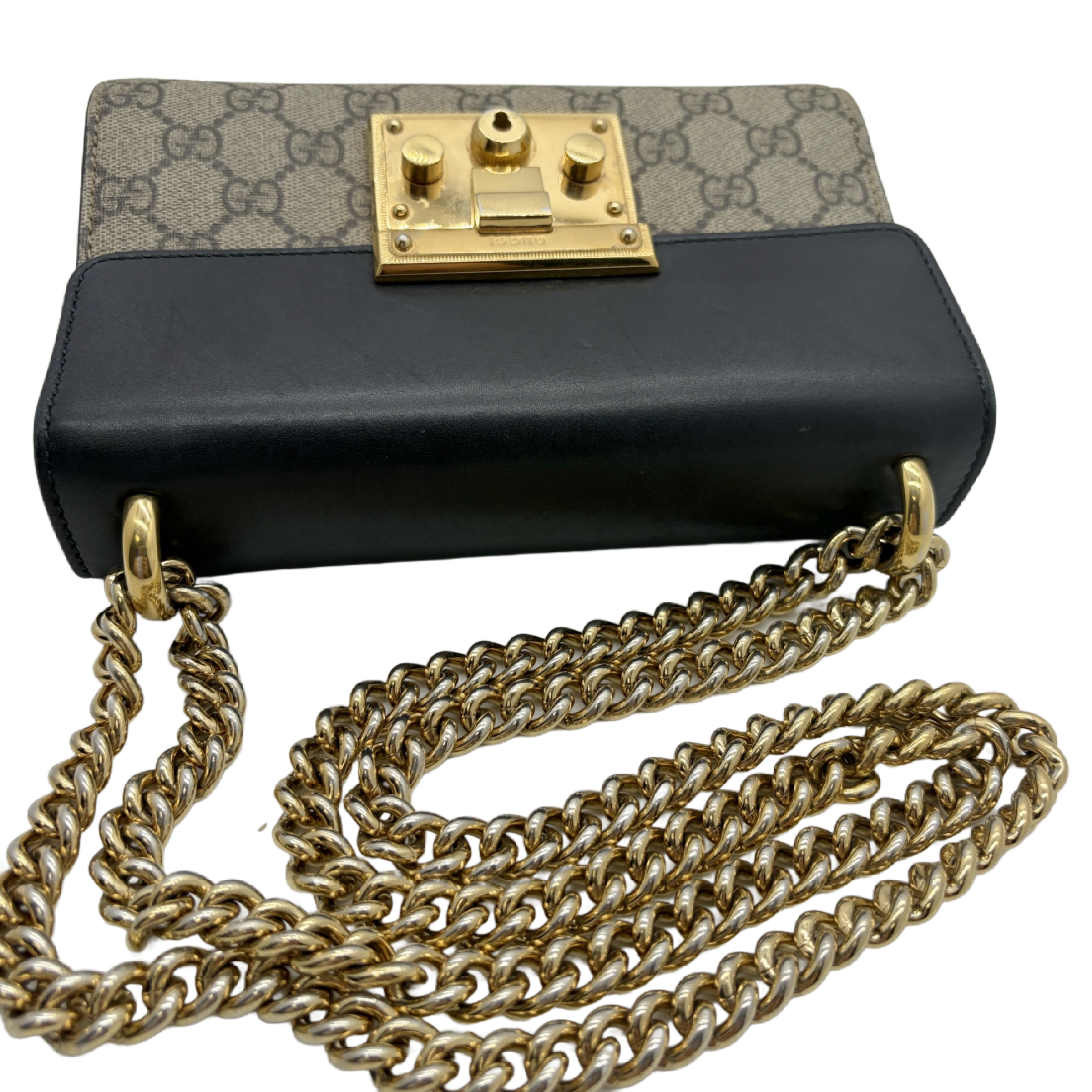 GG Supreme Padlock Chain Shoulder Bag — view 9