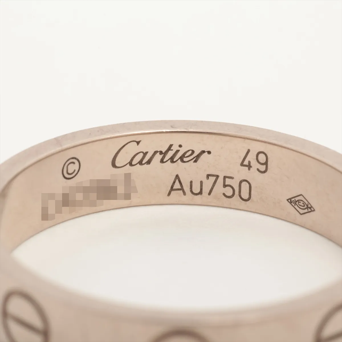 Mini Love Ring 750(WG) 3.2g 49 EAD963 Dent — view 3