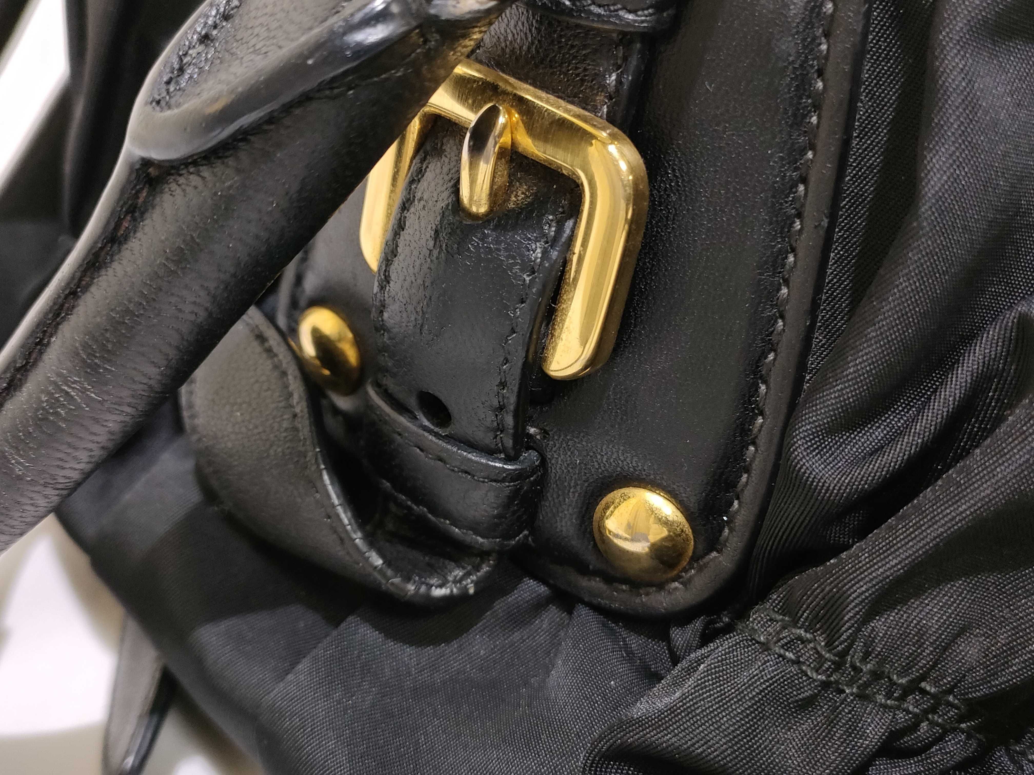 Nylon Gathered 2-Way Handbag Shoulder Bag — view 15