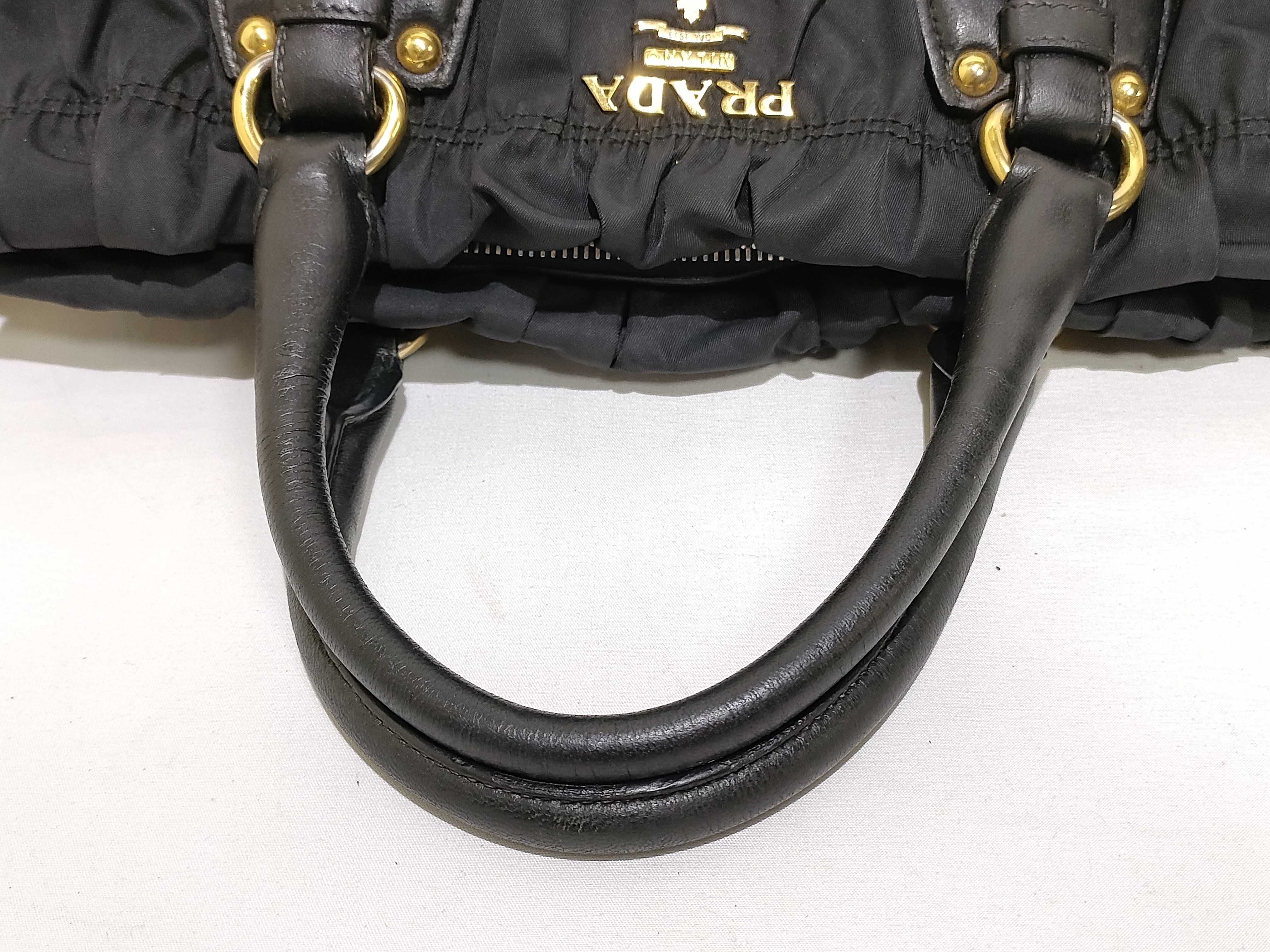 Nylon Gathered 2-Way Handbag Shoulder Bag — view 3