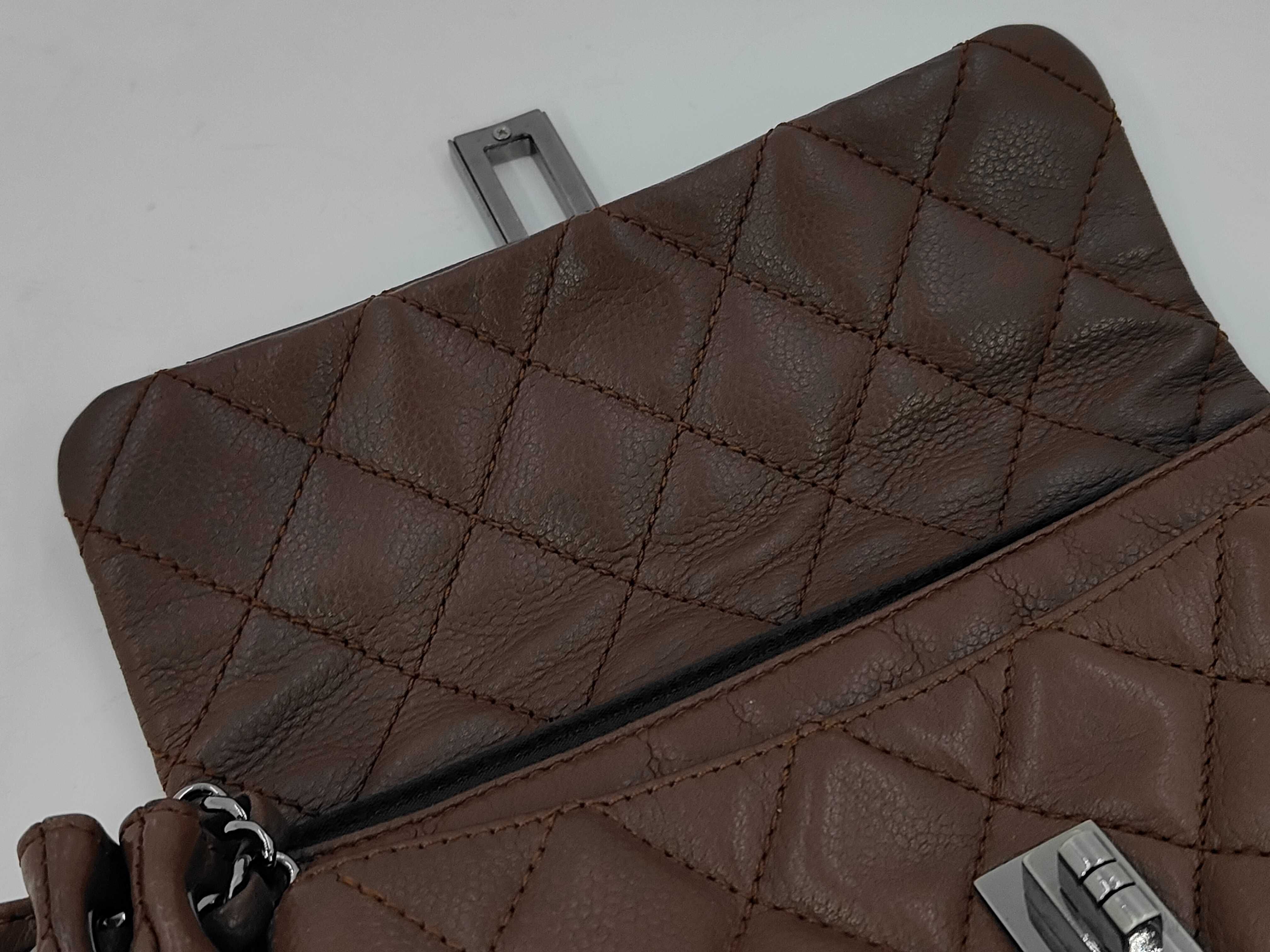 Matelassé 2.55 Shoulder Bag, Brown — view 10