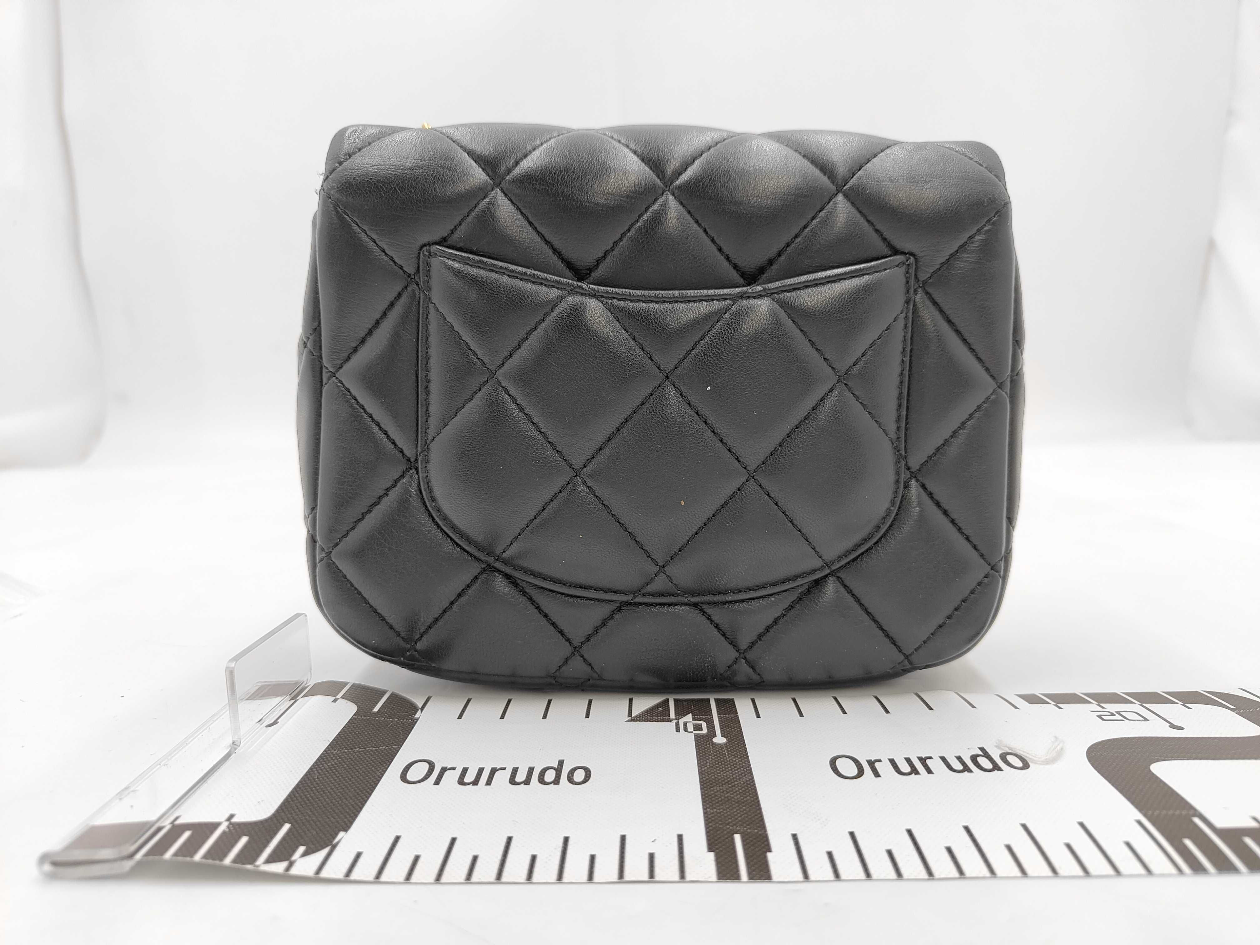 Black Lambskin Shoulder Bag — view 2