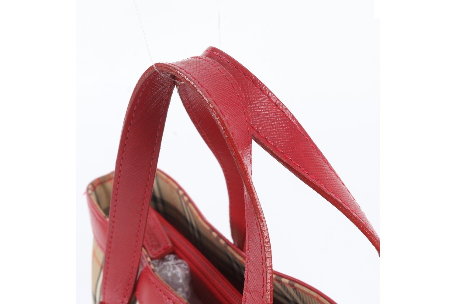 Nova Check Leather Handbag — view 2