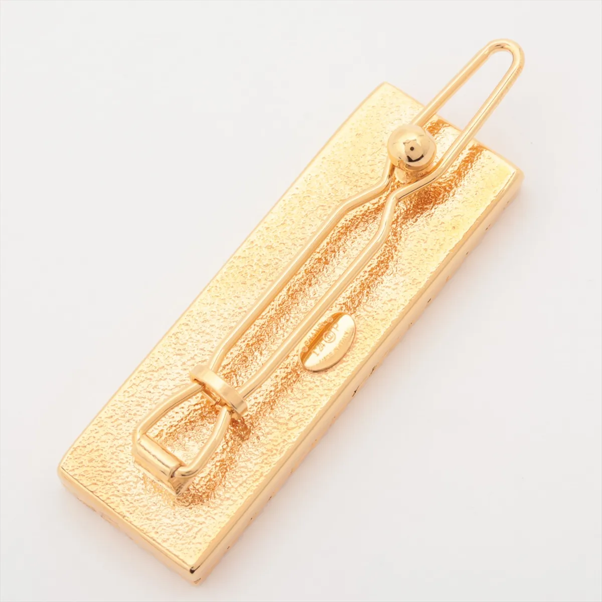 Logo I24P Hair Clip GP Blue x Gold (Slight wear and tarnishing) — view 2