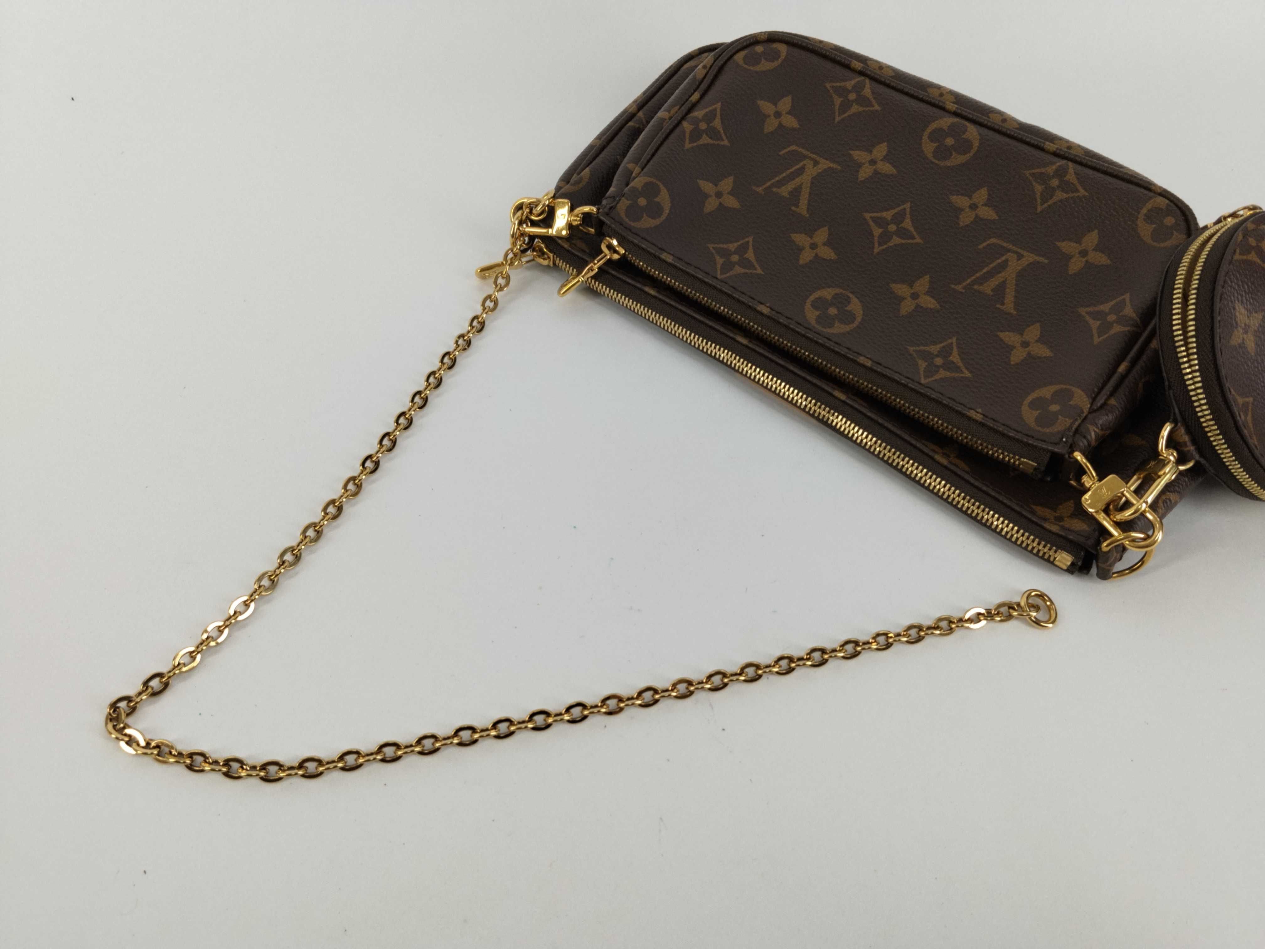 Monogram Louis Vuitton M44840 Multi Pochette Accessoires 2-Way Shoulder Bag with Pouch — view 3