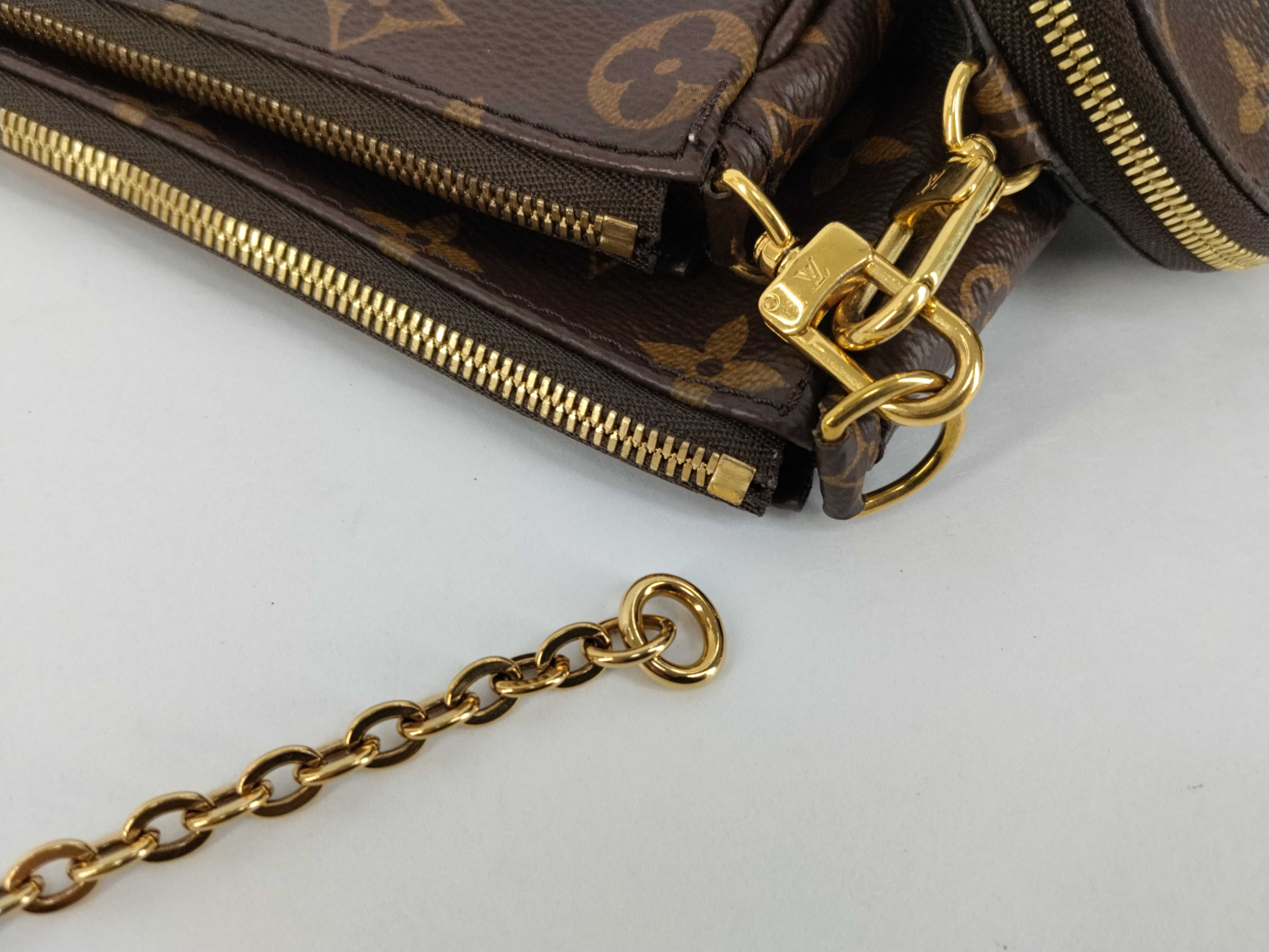 Monogram Louis Vuitton M44840 Multi Pochette Accessoires 2-Way Shoulder Bag with Pouch — view 4