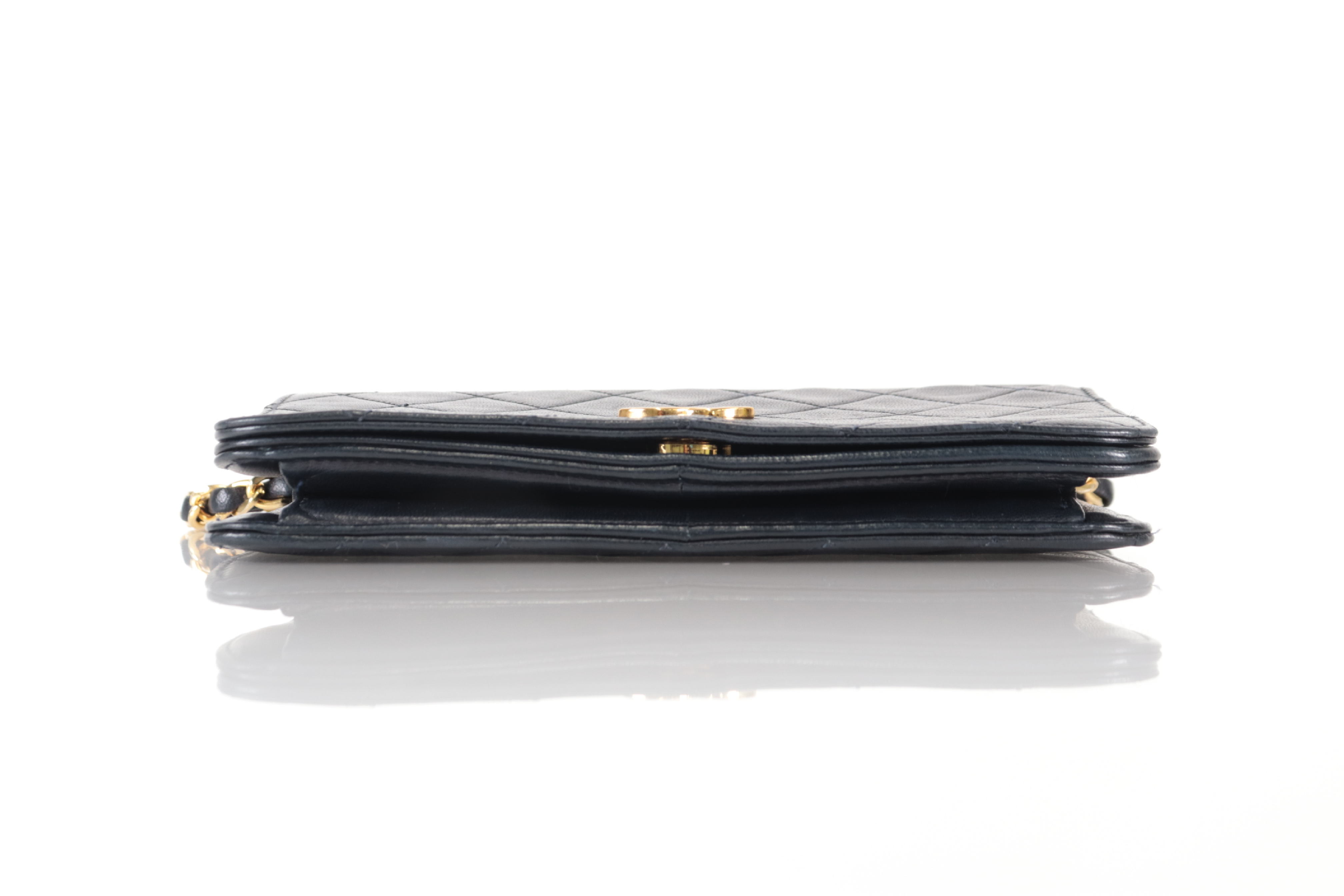 Full Flap Push Lambskin Chain Shoulder Bag (Serial No. 6) — view 6