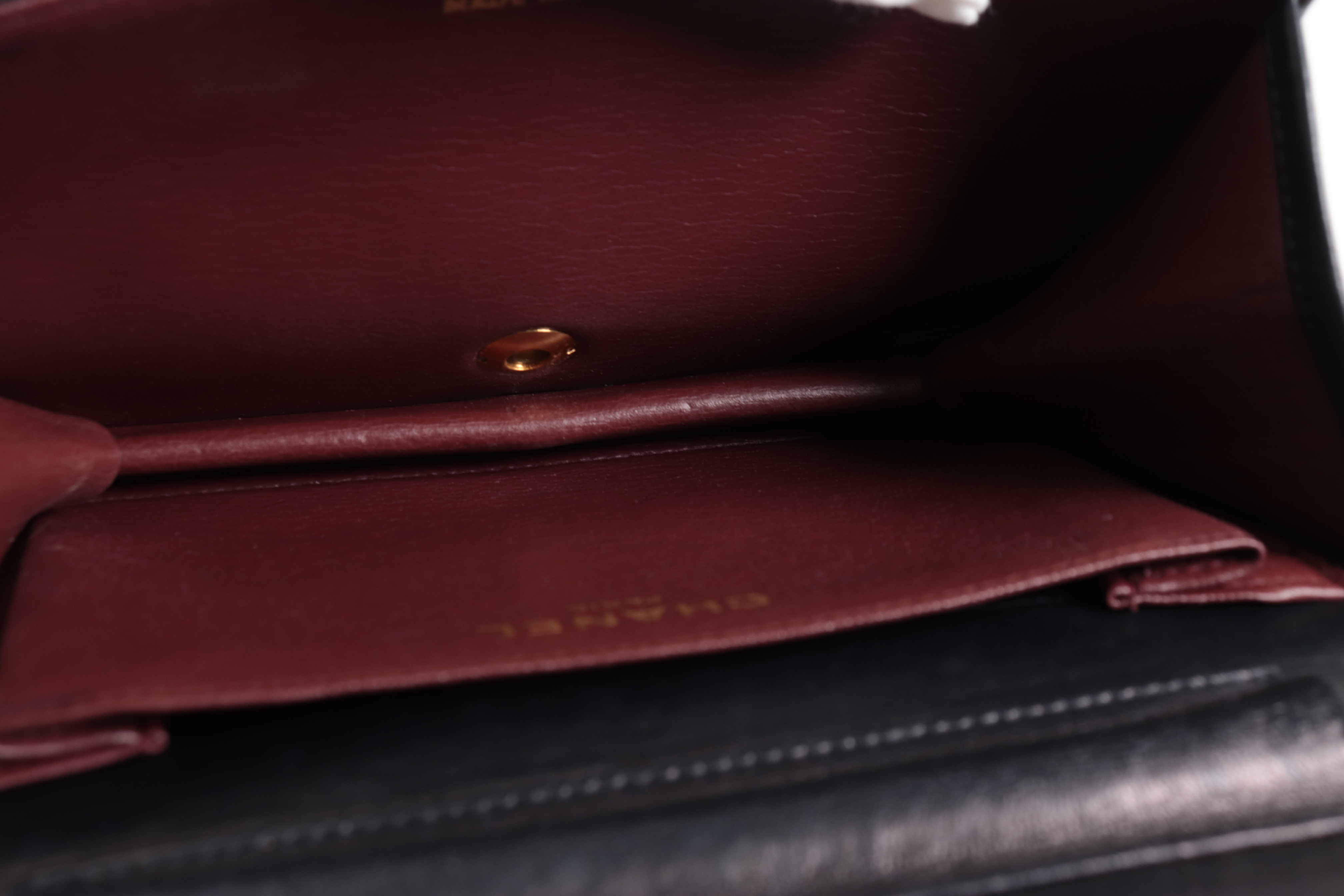 Full Flap Push Lambskin Chain Shoulder Bag (Serial No. 6) — view 8