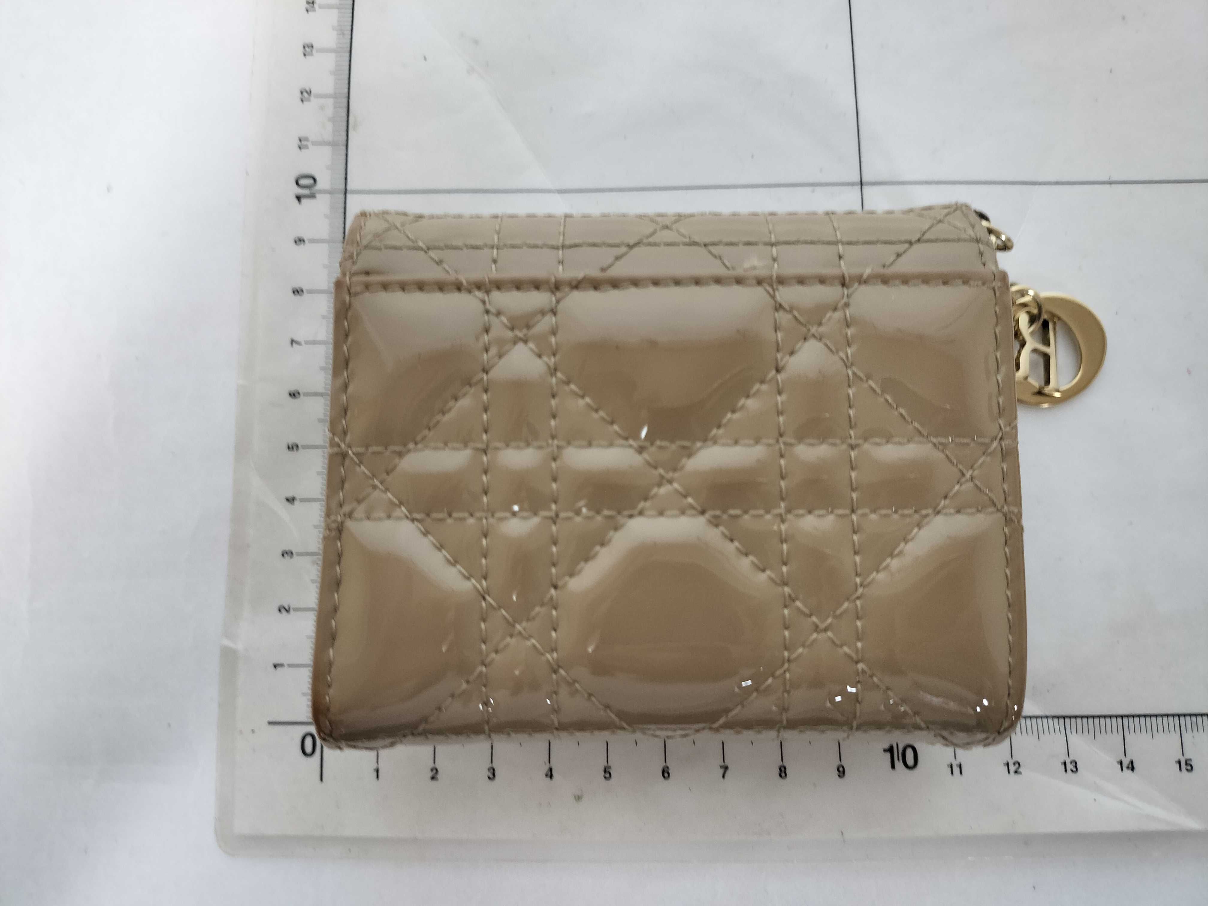 Lady Dior Lotus Wallet, Beige, with Box and Dust Bag. — view 2