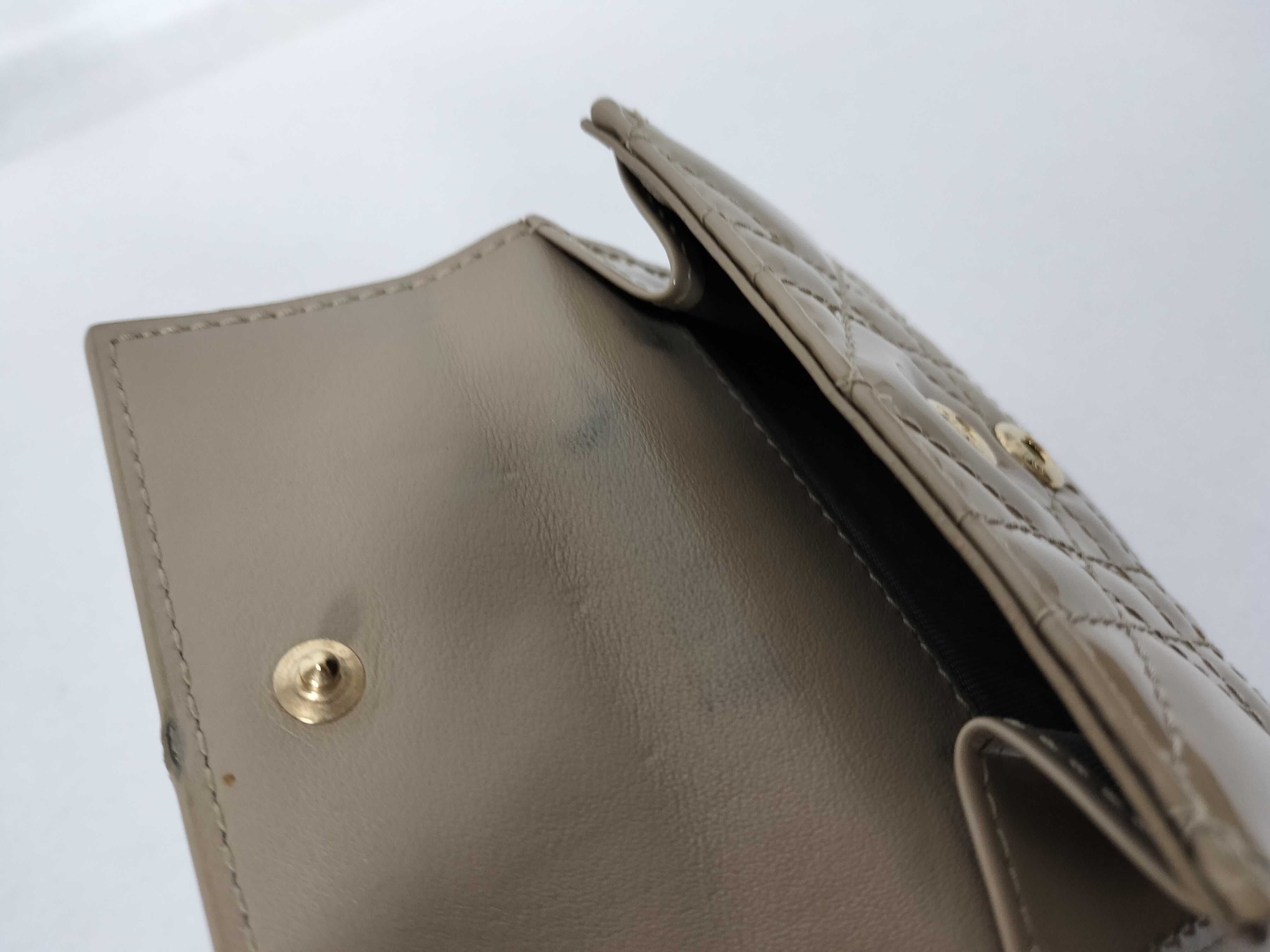 Lady Dior Lotus Wallet, Beige, with Box and Dust Bag. — view 9