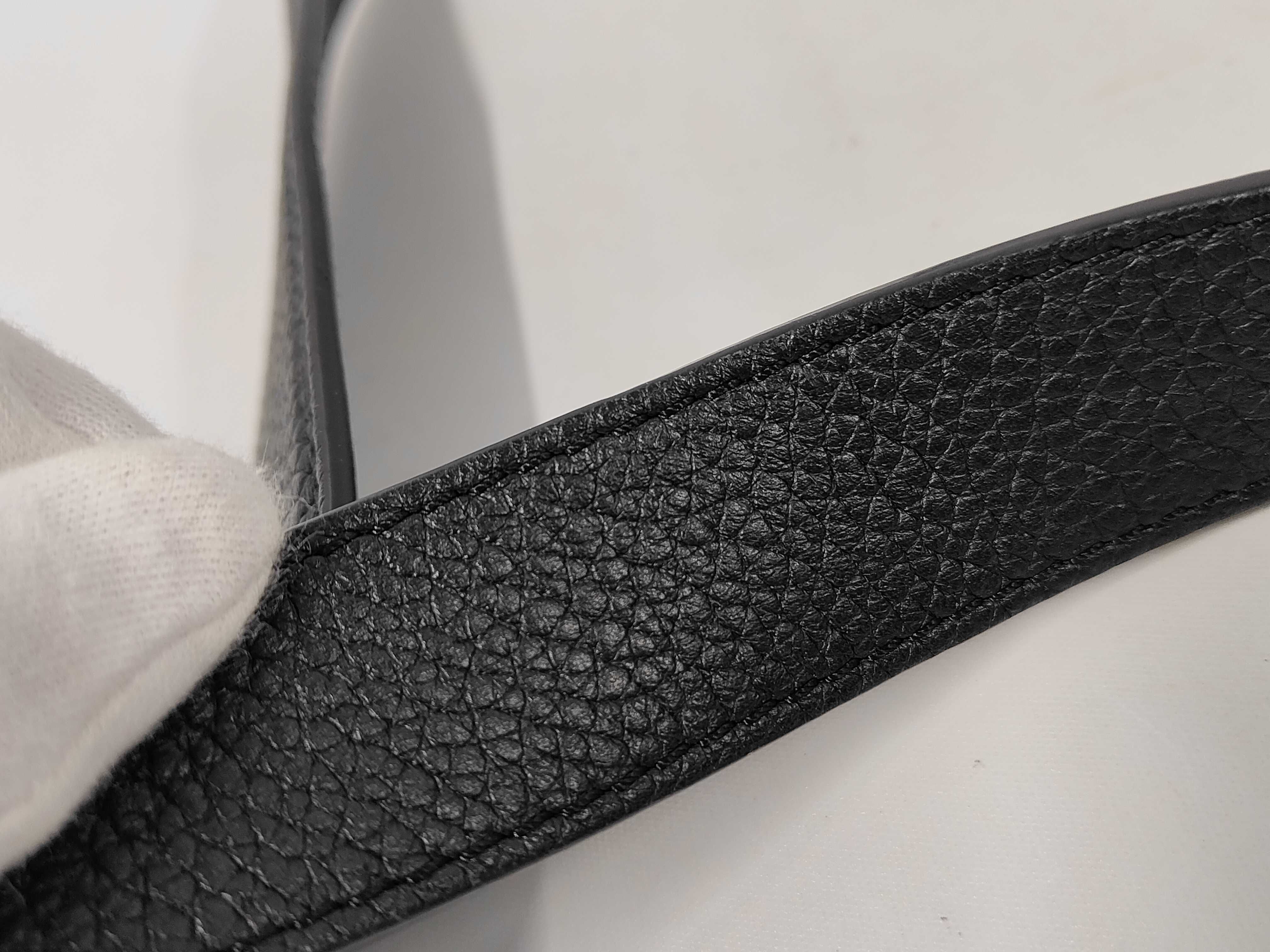 Noir Black Taurillon Leather Armand Messenger PM Shoulder Bag — view 7