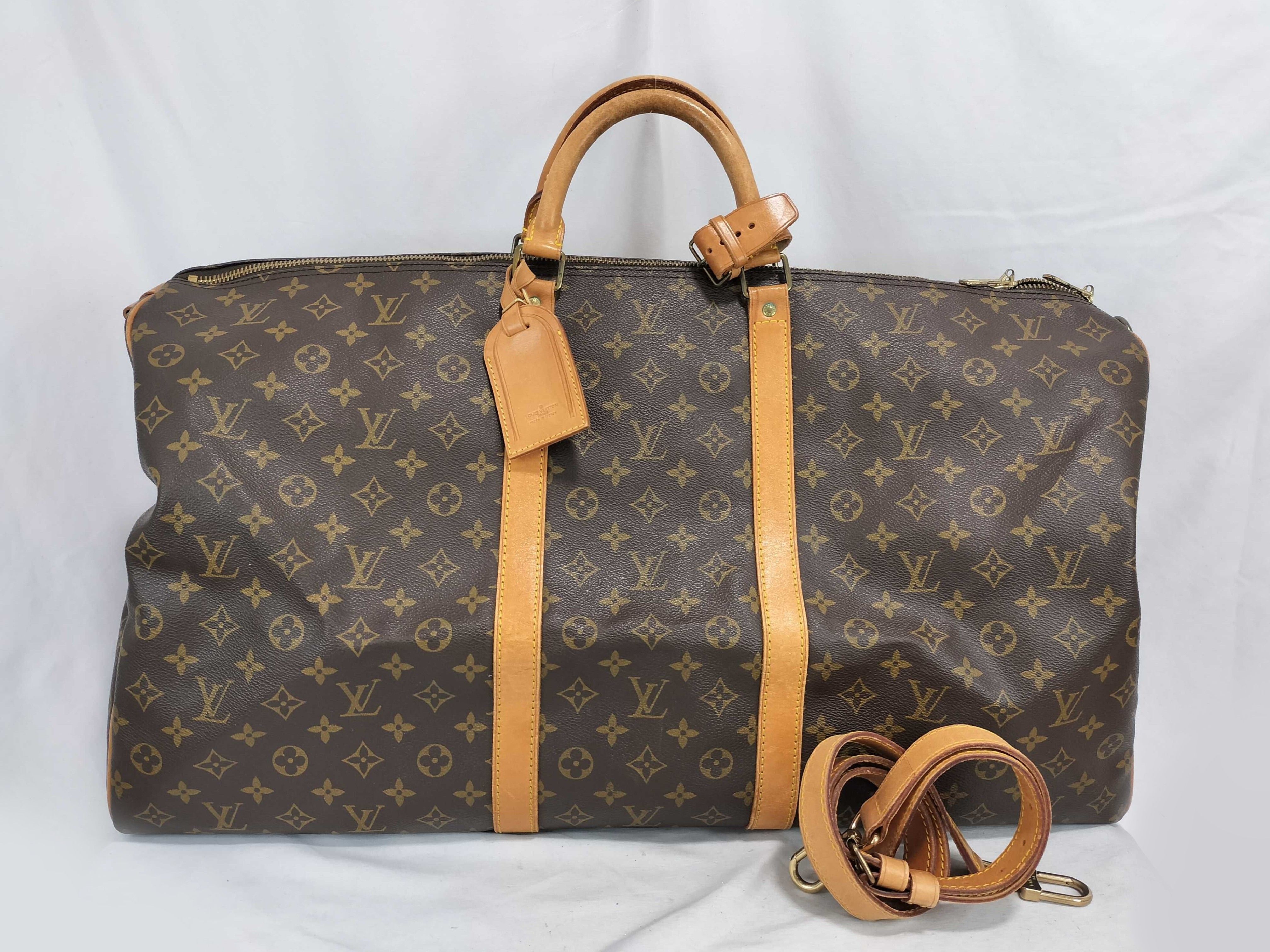 Monogram LV Keepall Bandoulière 60 Boston Bag