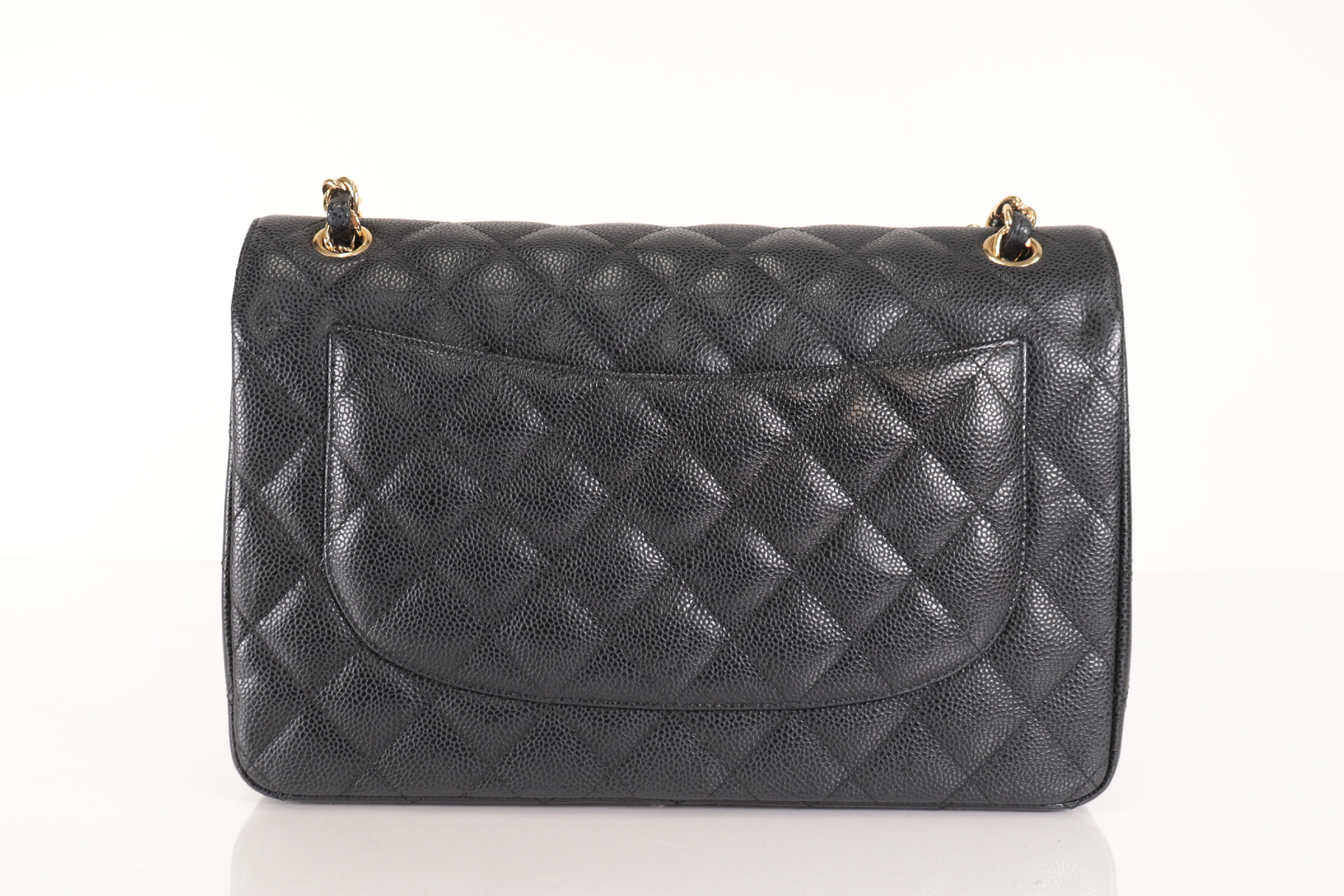 W-Flap 30 Caviar Chain Shoulder Bag (Serial Number 29) — view 2