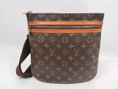 Monogram Louis Vuitton Brown Monogram M40044 Pochette Bosphore Shoulder Bag