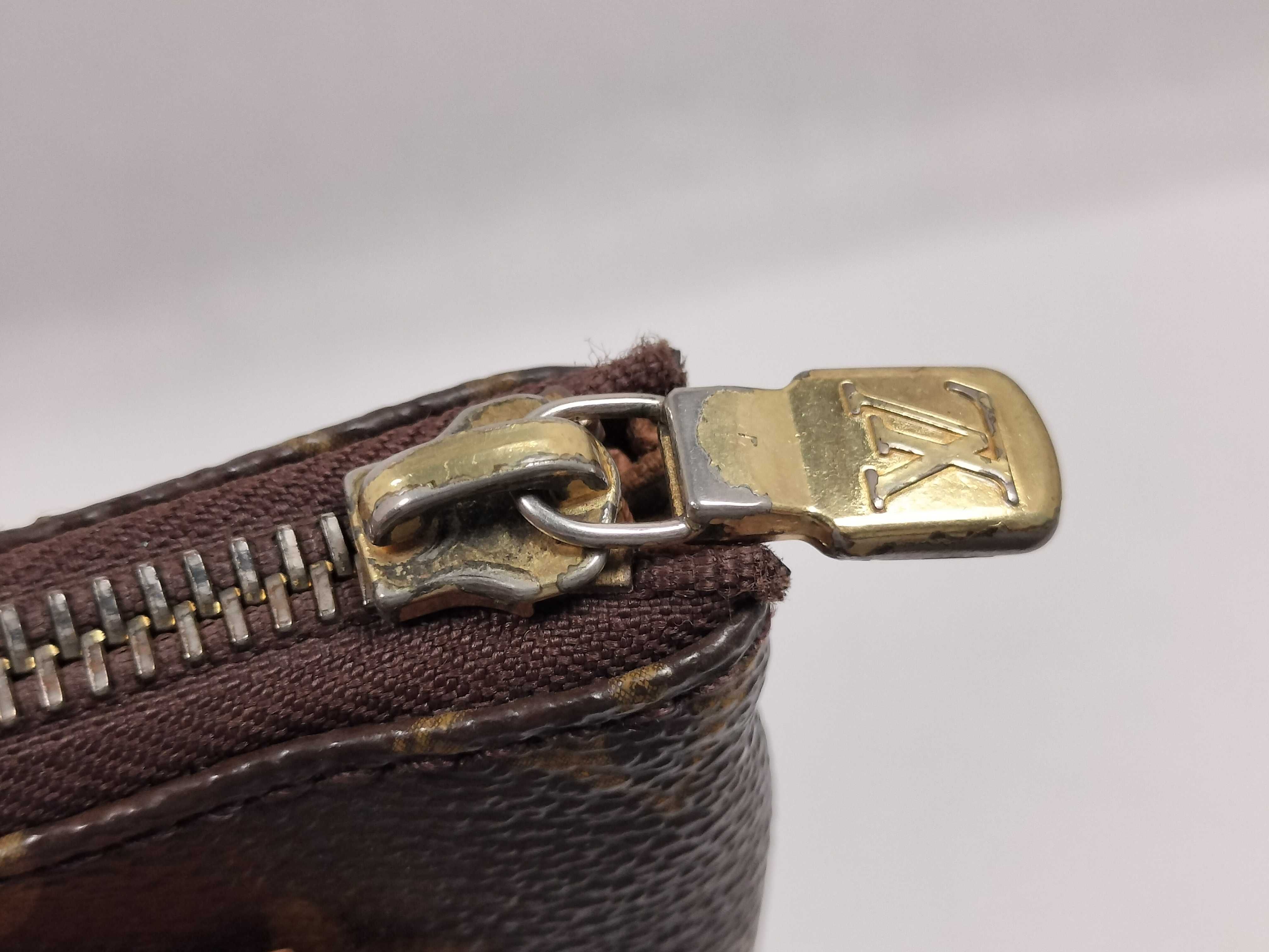 Monogram Louis Vuitton Brown Monogram M40044 Pochette Bosphore Shoulder Bag — view 9