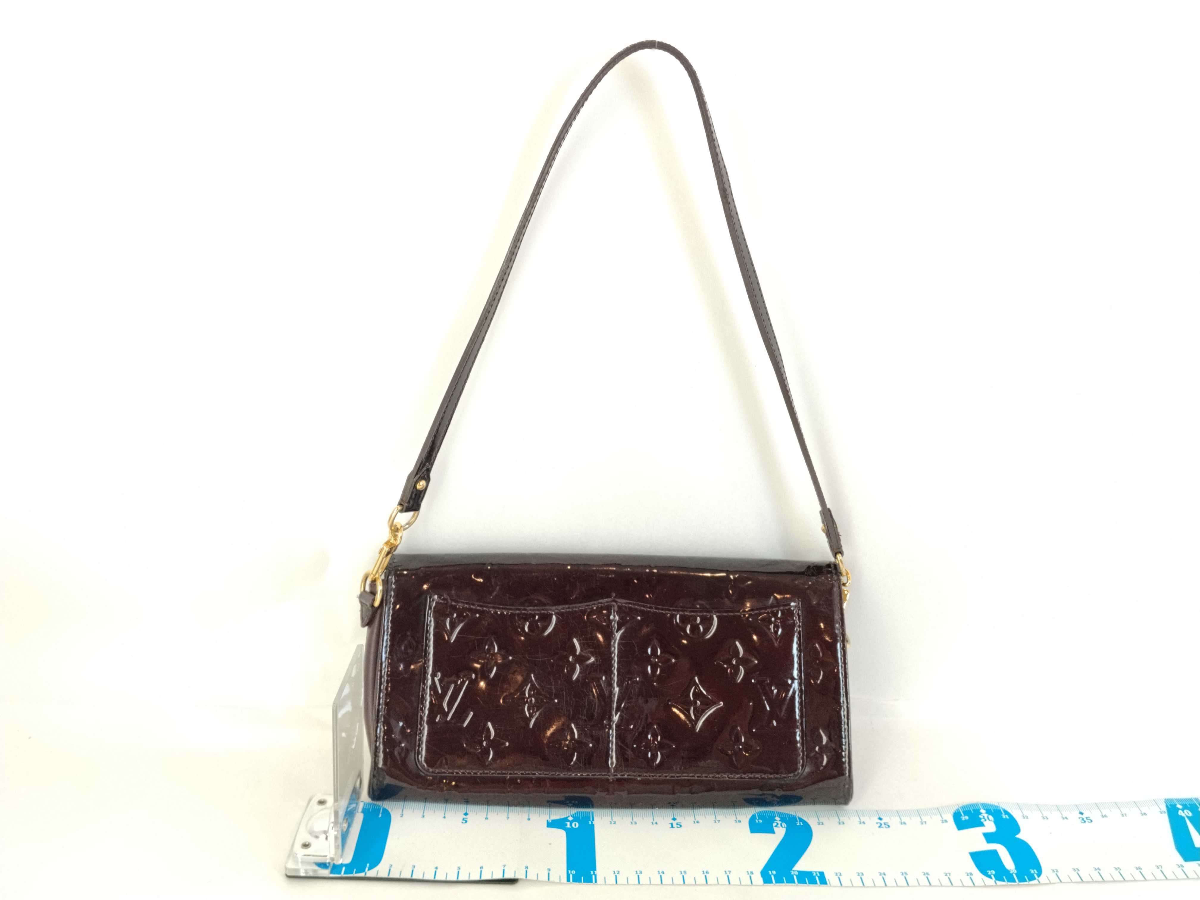 Vernis Louis Vuitton Vernis M91549 Rossmore MM Amarante 2-way Clutch Bag — view 2