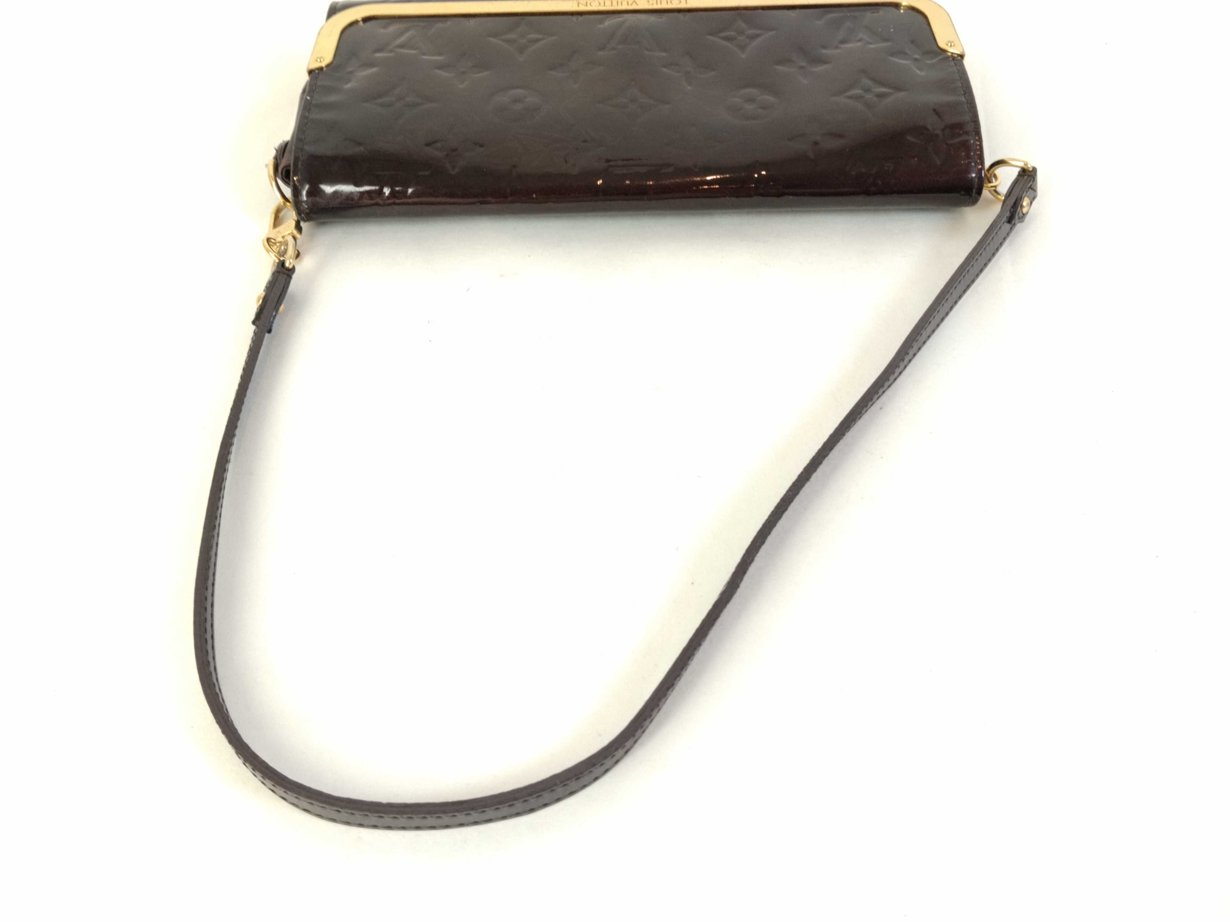 Vernis Louis Vuitton Vernis M91549 Rossmore MM Amarante 2-way Clutch Bag — view 3