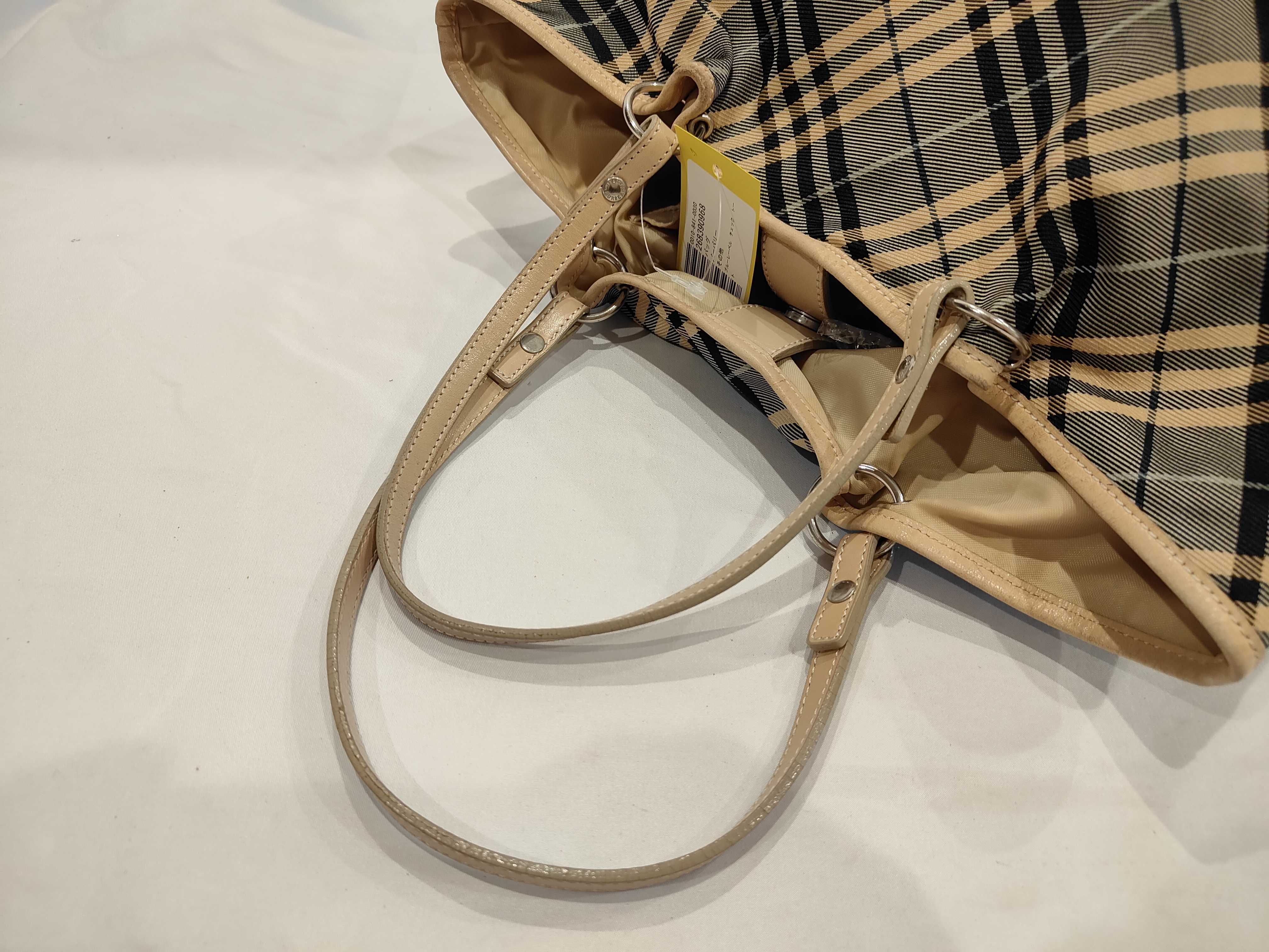Blue Label Check Tote Bag — view 7