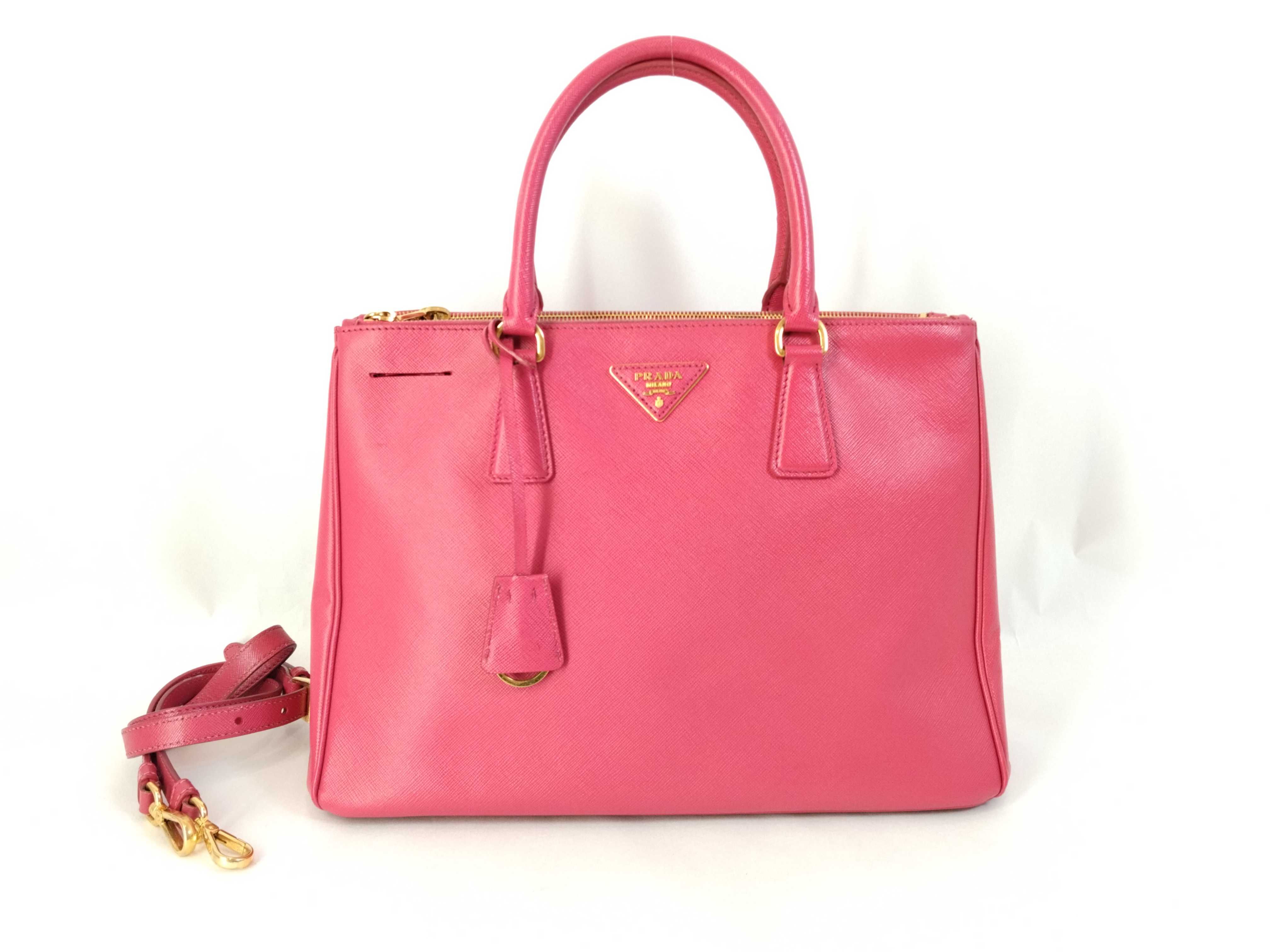 Saffiano Lux Tote Bag Pink Handbag