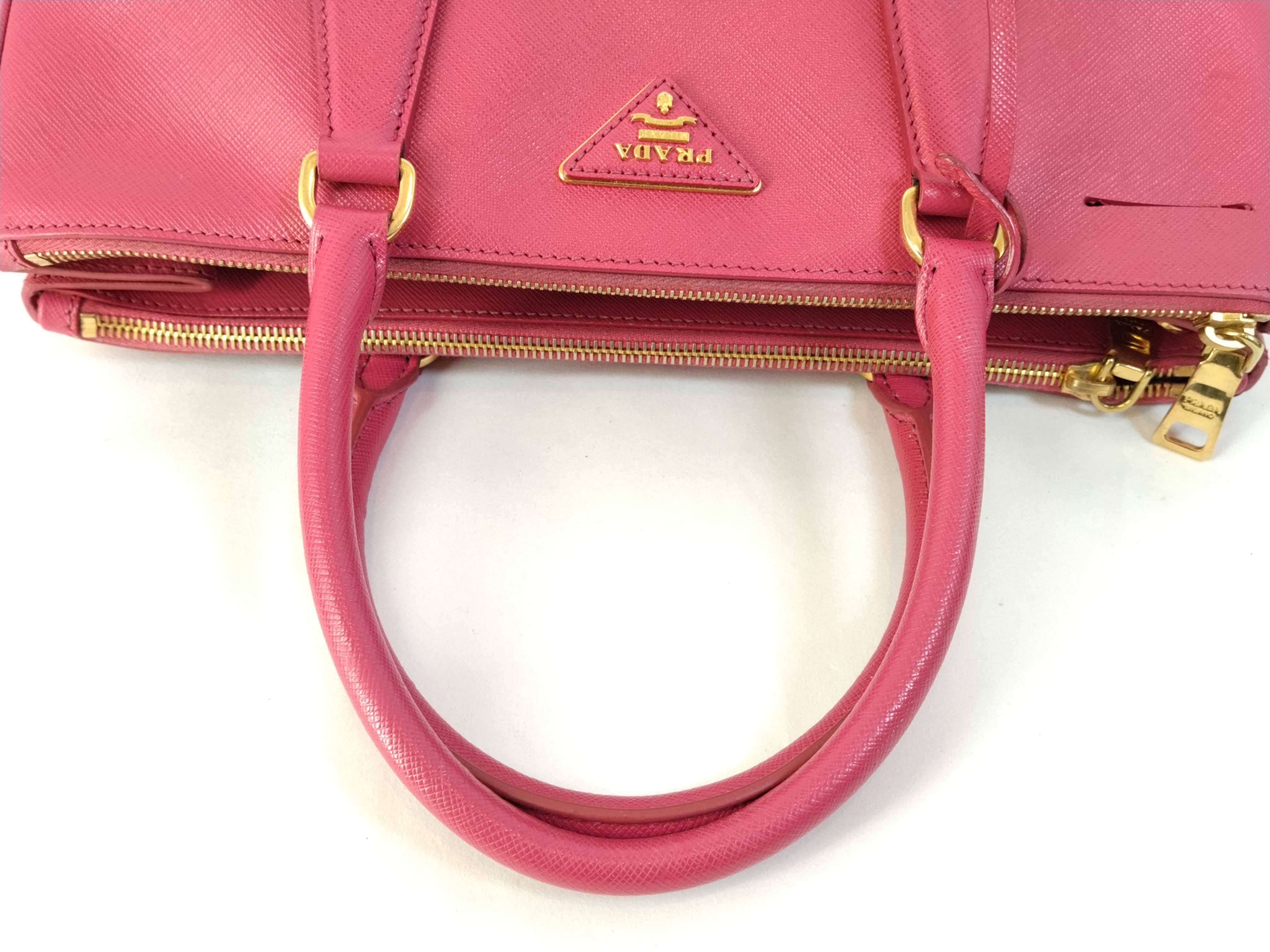 Saffiano Lux Tote Bag Pink Handbag — view 3