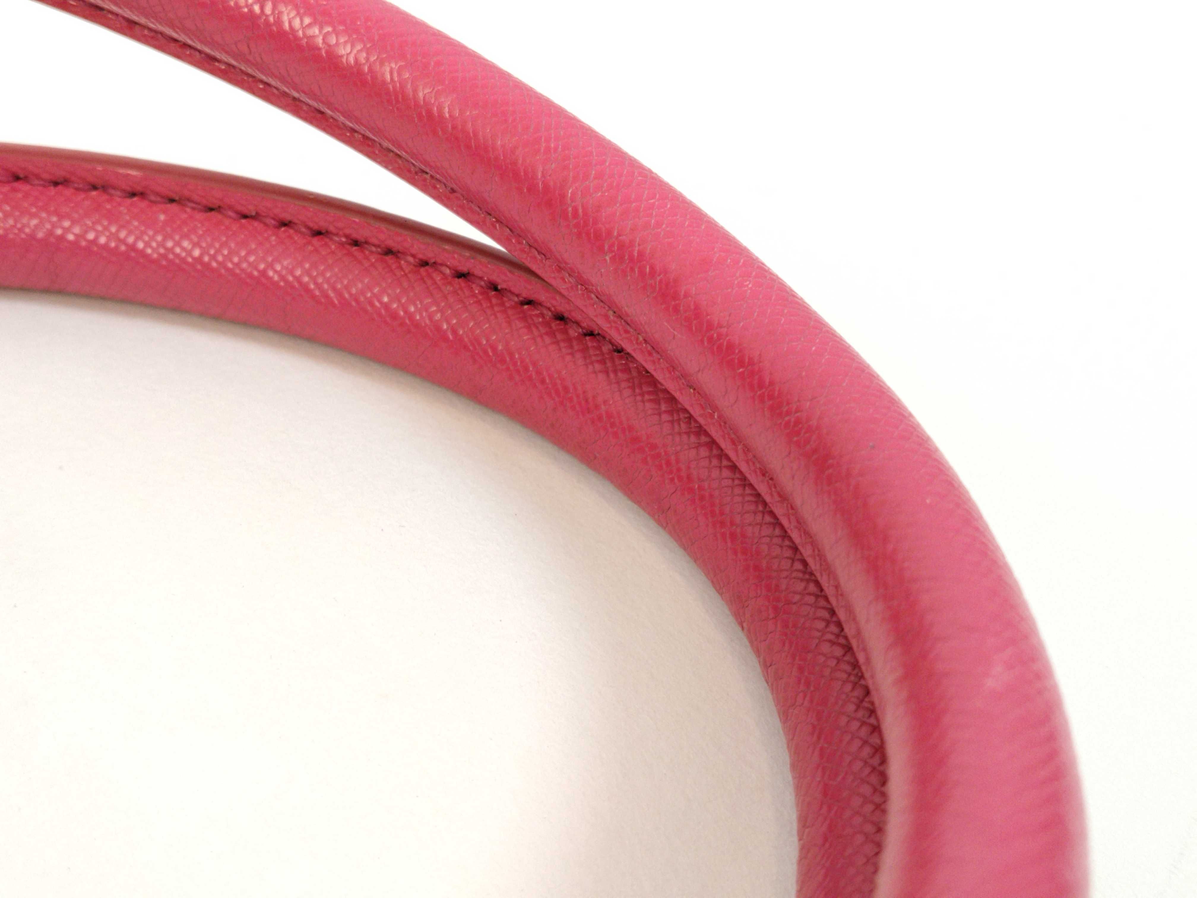 Saffiano Lux Tote Bag Pink Handbag — view 5