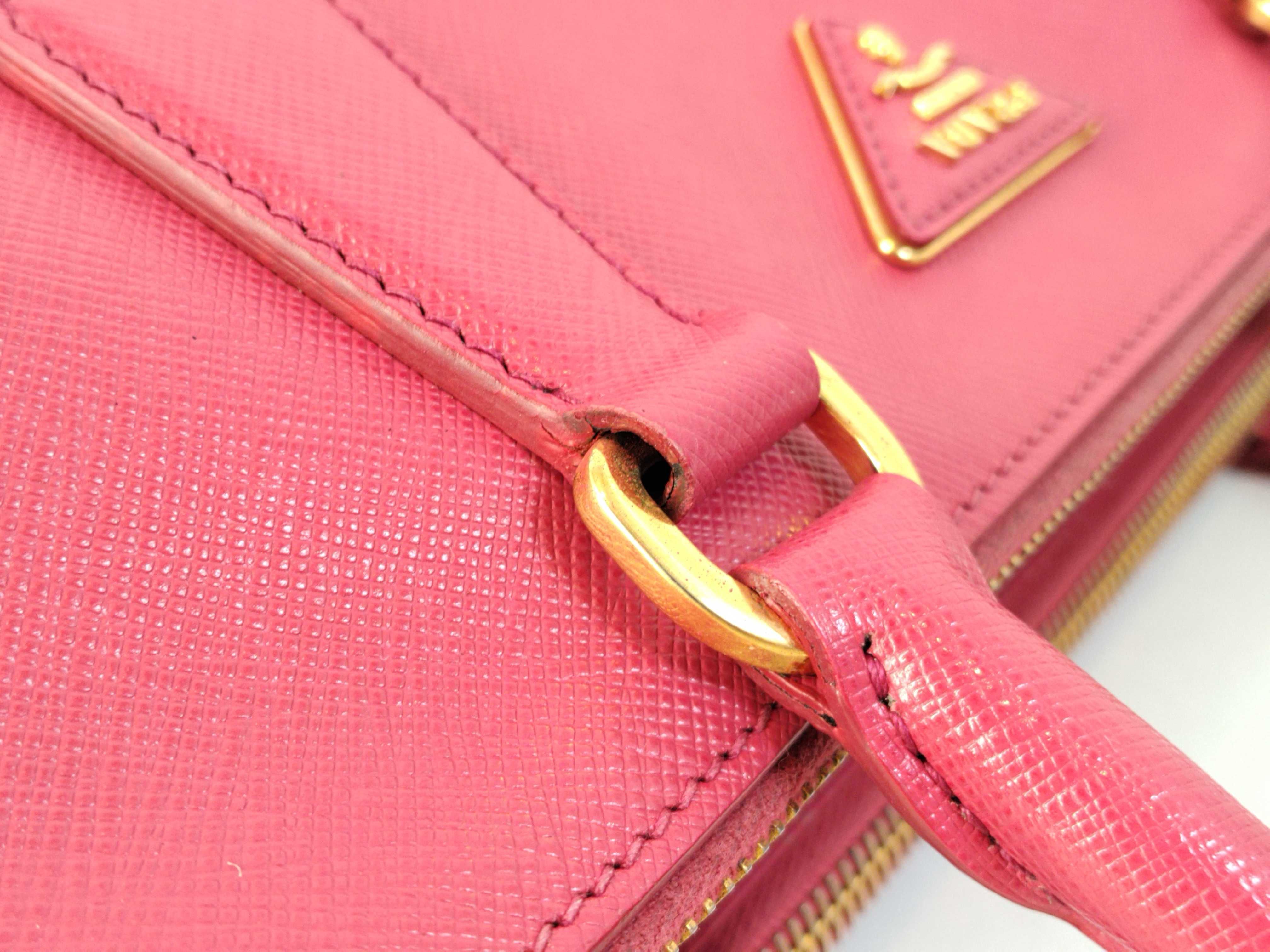 Saffiano Lux Tote Bag Pink Handbag — view 6