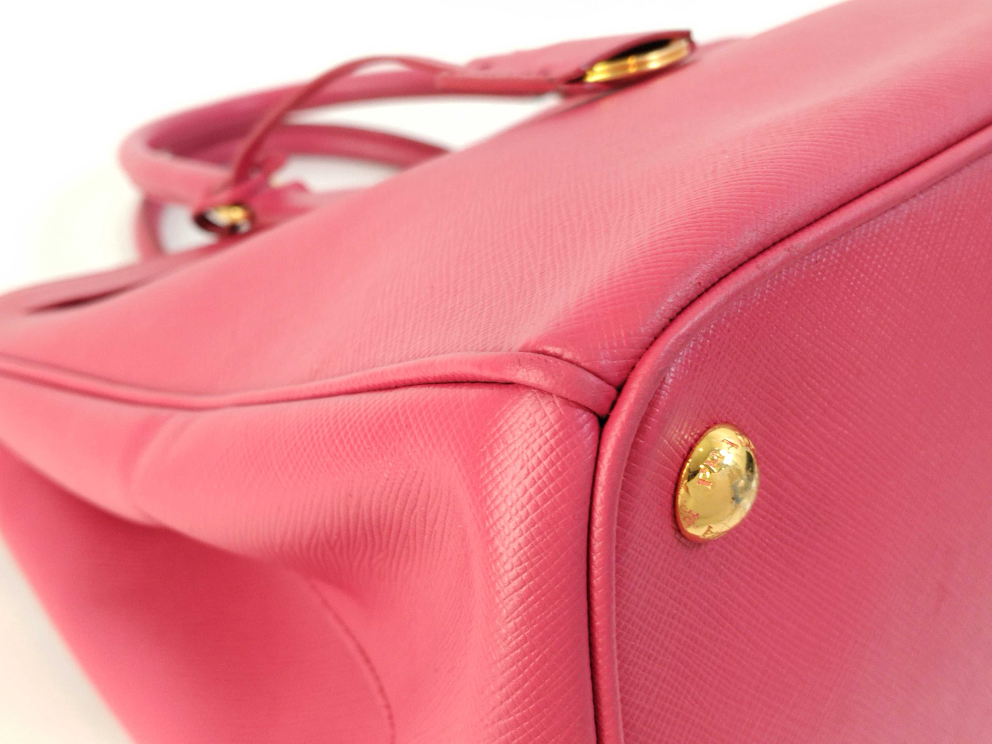 Saffiano Lux Tote Bag Pink Handbag — view 7