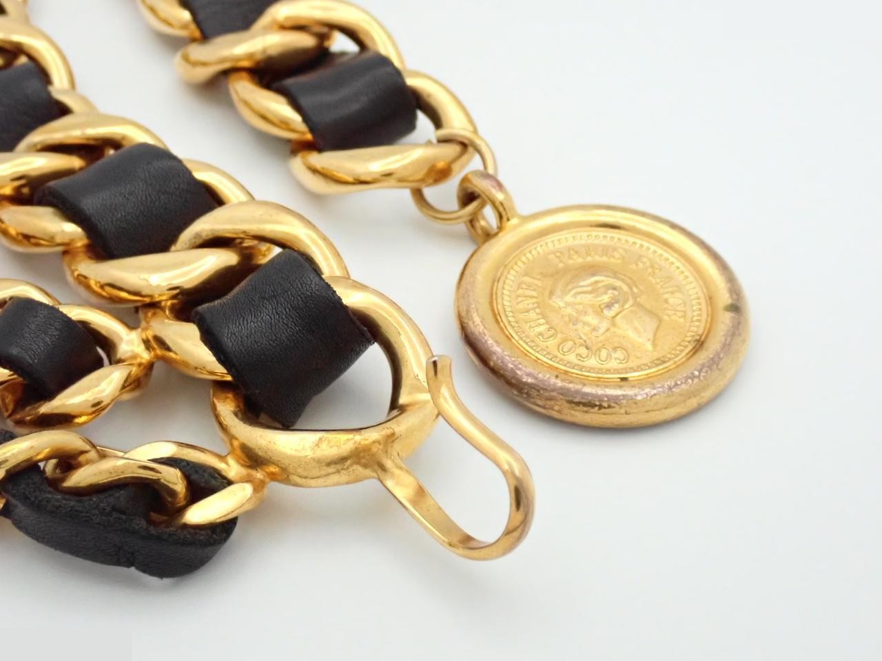 chain belt, Coco Mark, vintage, chain approximately 83cm — view 3