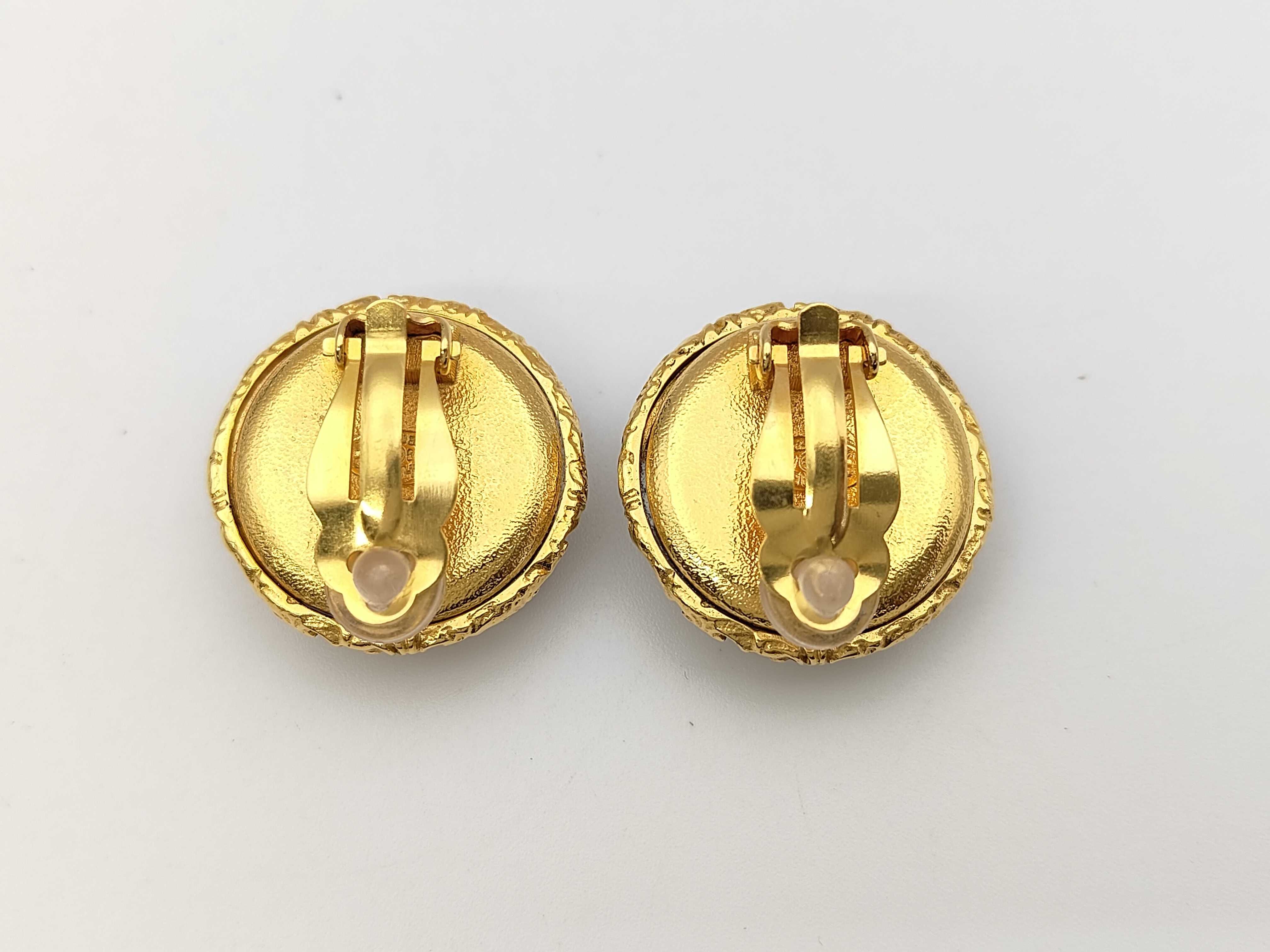 Coco Mark Gold Pearl Earrings — view 2