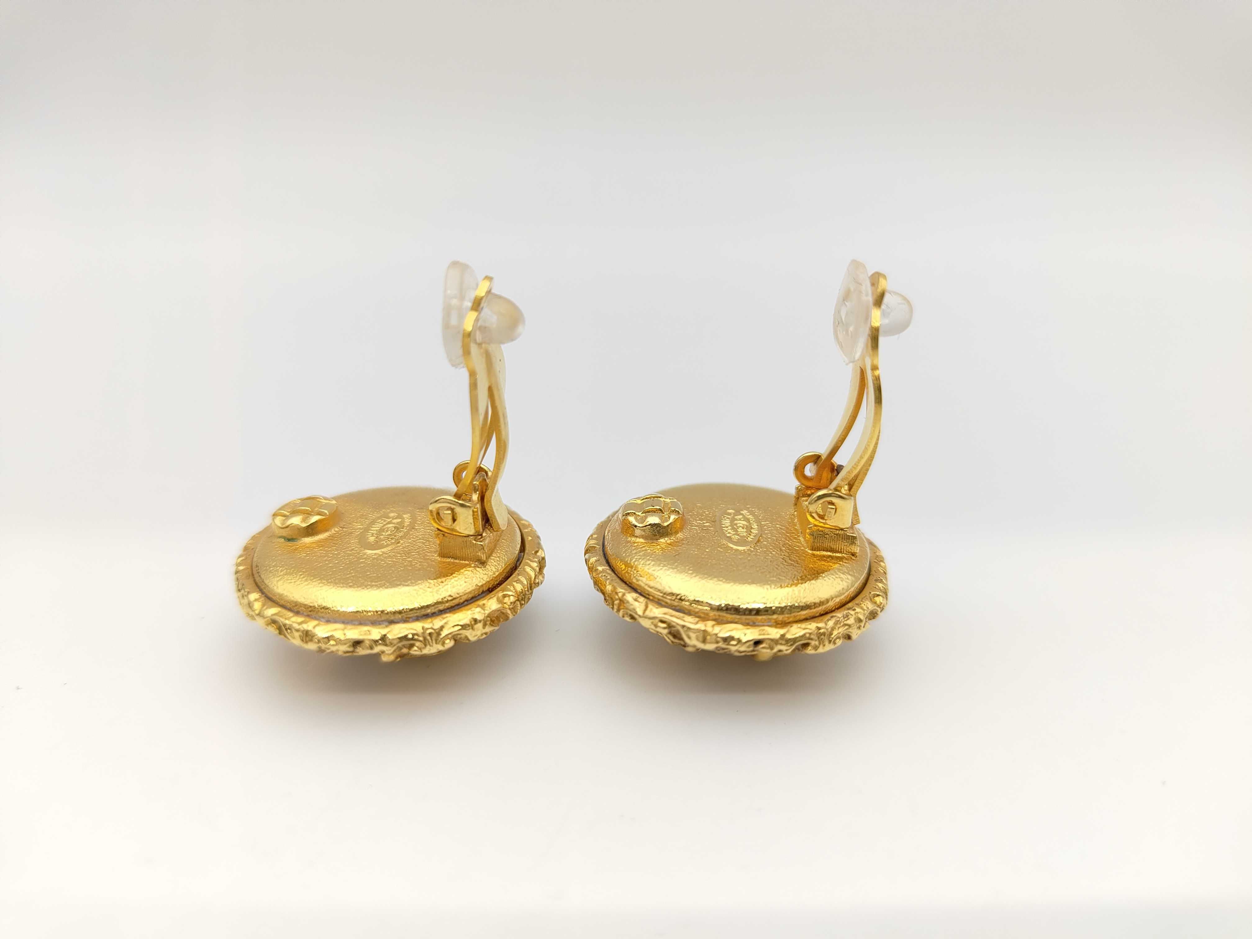 Coco Mark Gold Pearl Earrings — view 4