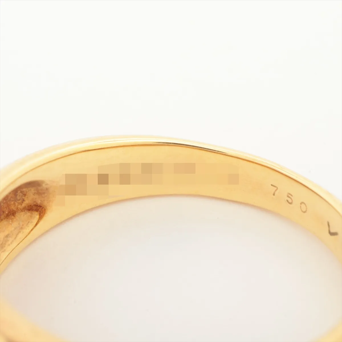 Diamond Ring 750(YG) 5.5g B593 F16 Faint engraving, — view 3