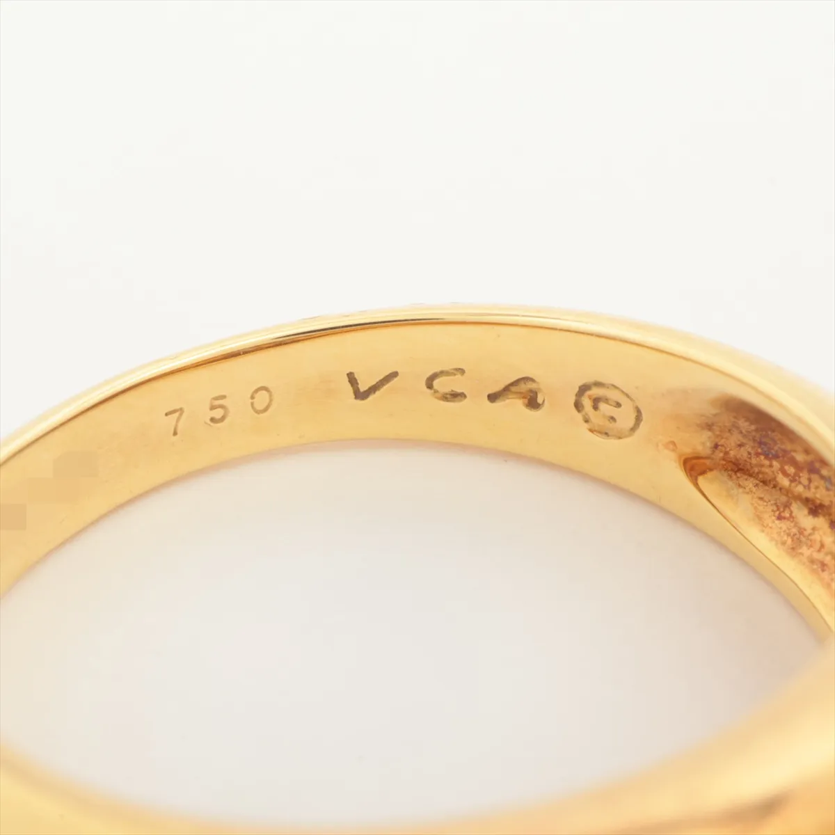 Diamond Ring 750(YG) 5.5g B593 F16 Faint engraving, — view 4