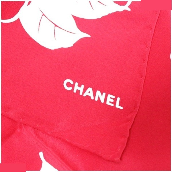 scarf, floral pattern, red — view 4